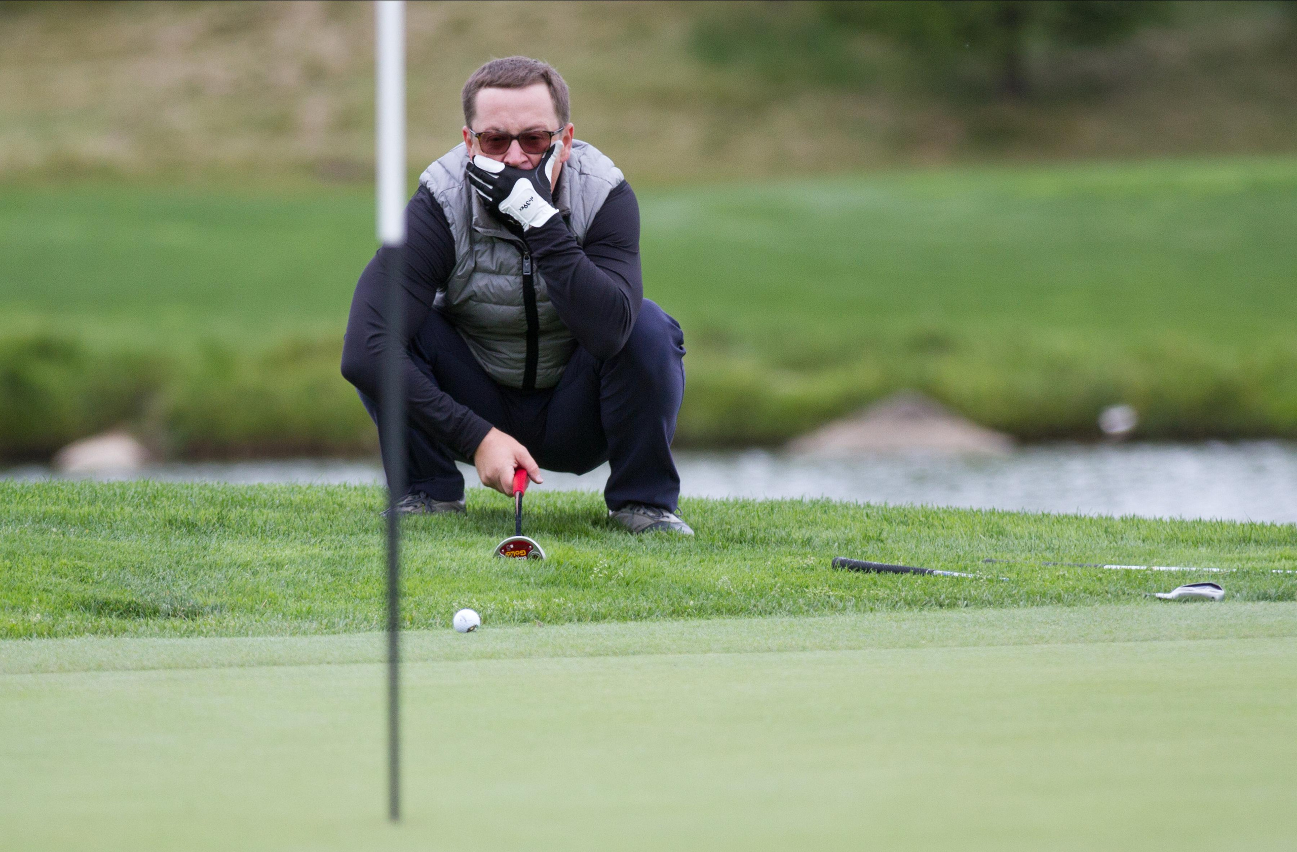 спортивный фотограф Анна Зиновьева снимает гольф