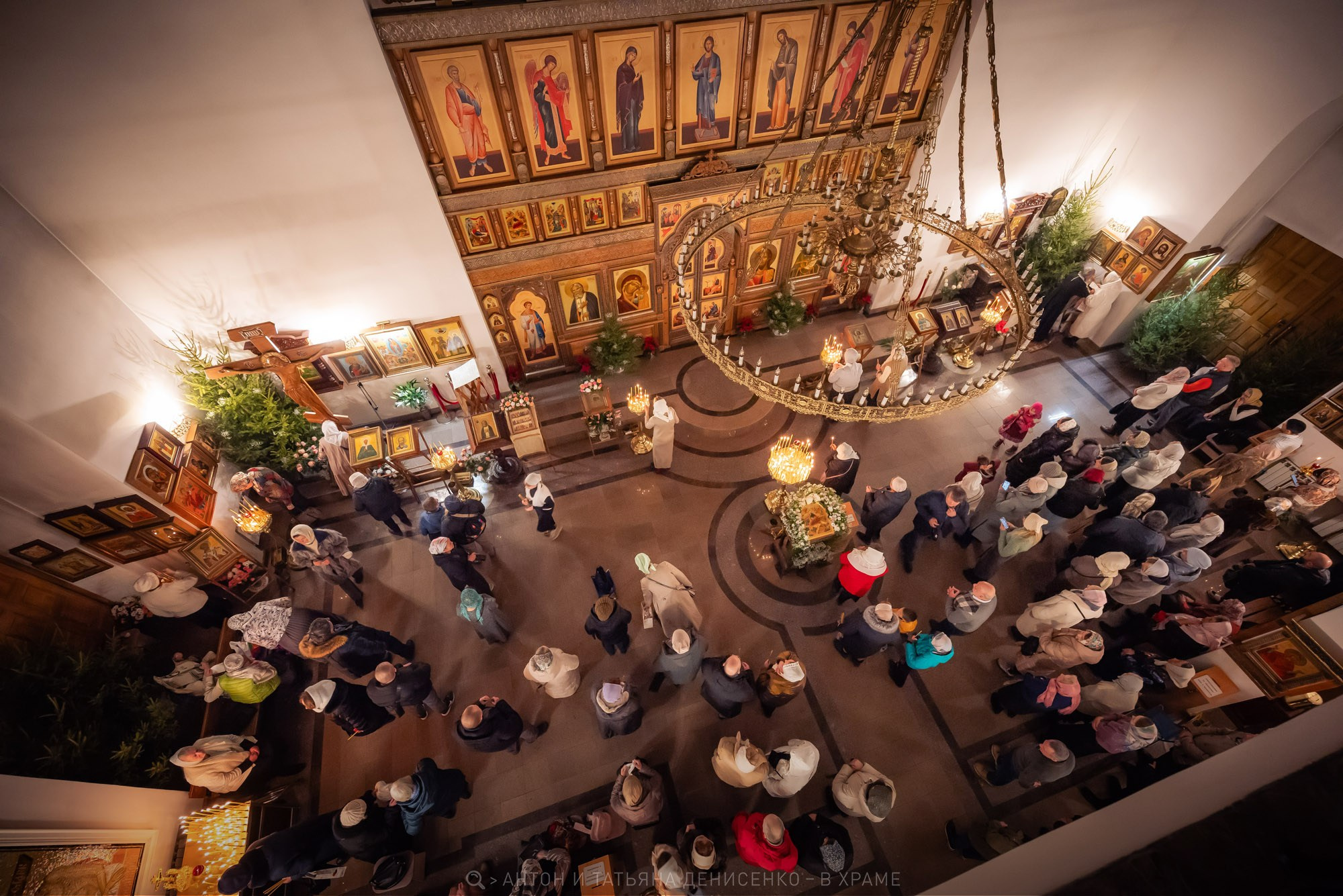 Храм Алексия Мечева в Вешняках. Рождество Христово. Антон и Татьяна Денисенко — В храме