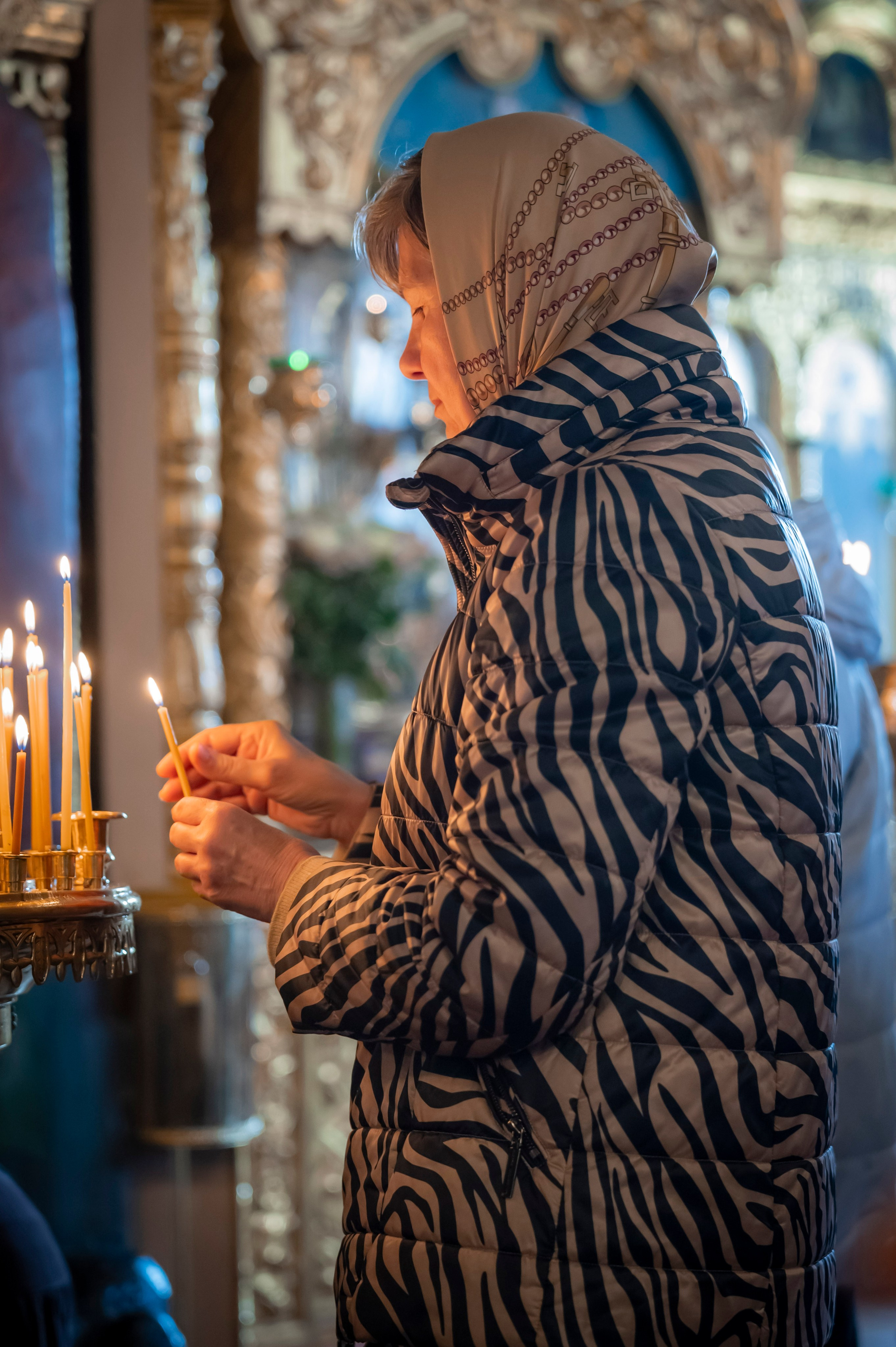 Богородский храм. Благовещение. Божественная Литургия. Антон и Татьяна Денисенко — В храме