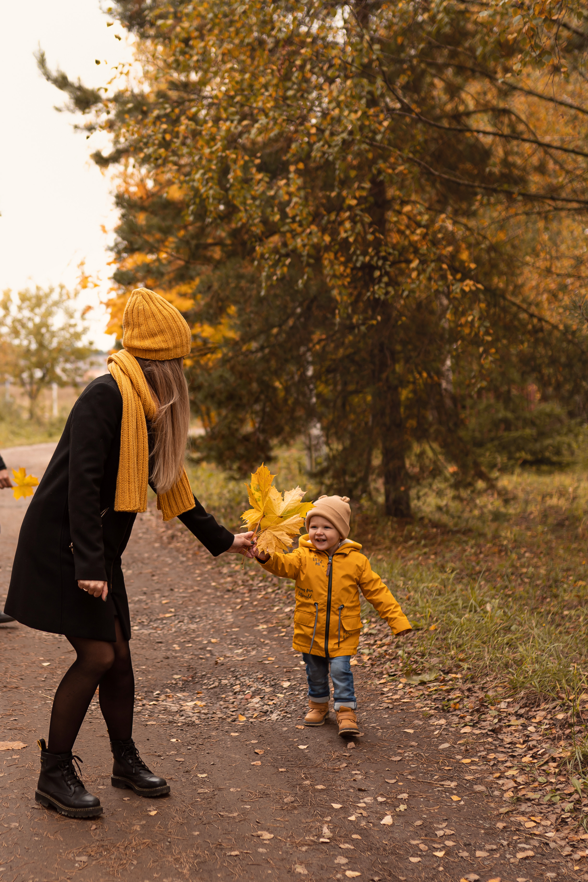 Осенняя прогулка Мишеньке 2 года. Фотограф новорожденных Москва, Домодедово