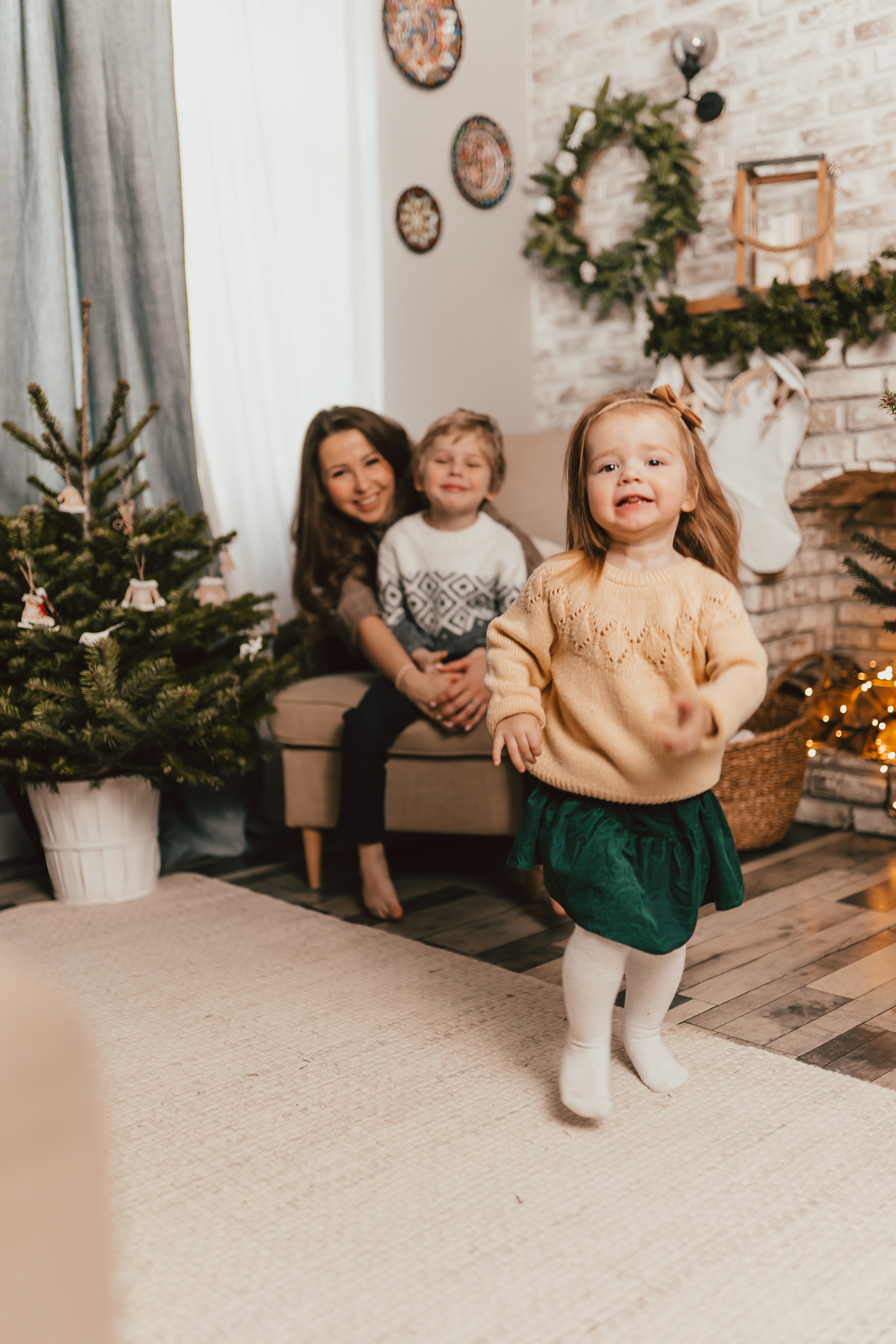 Новый год Аксинья Ваня Даша Никита. Фотограф новорожденных Москва, Домодедово