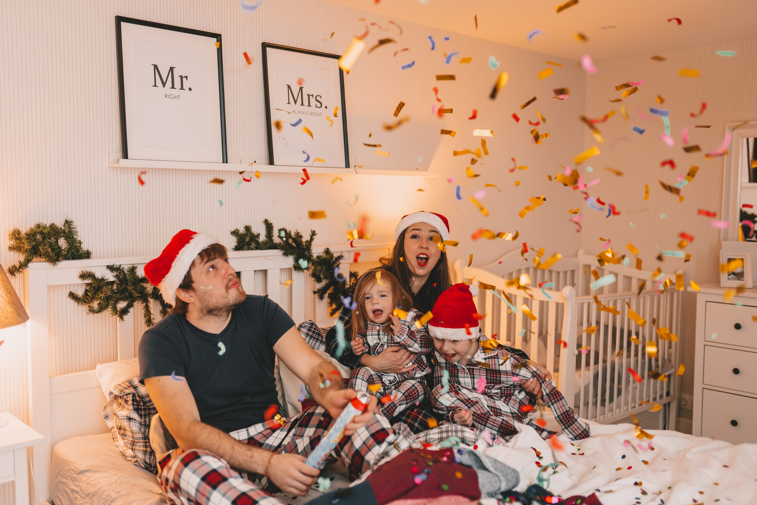 Новый год Аксинья Ваня Даша Никита. Фотограф новорожденных Москва, Домодедово