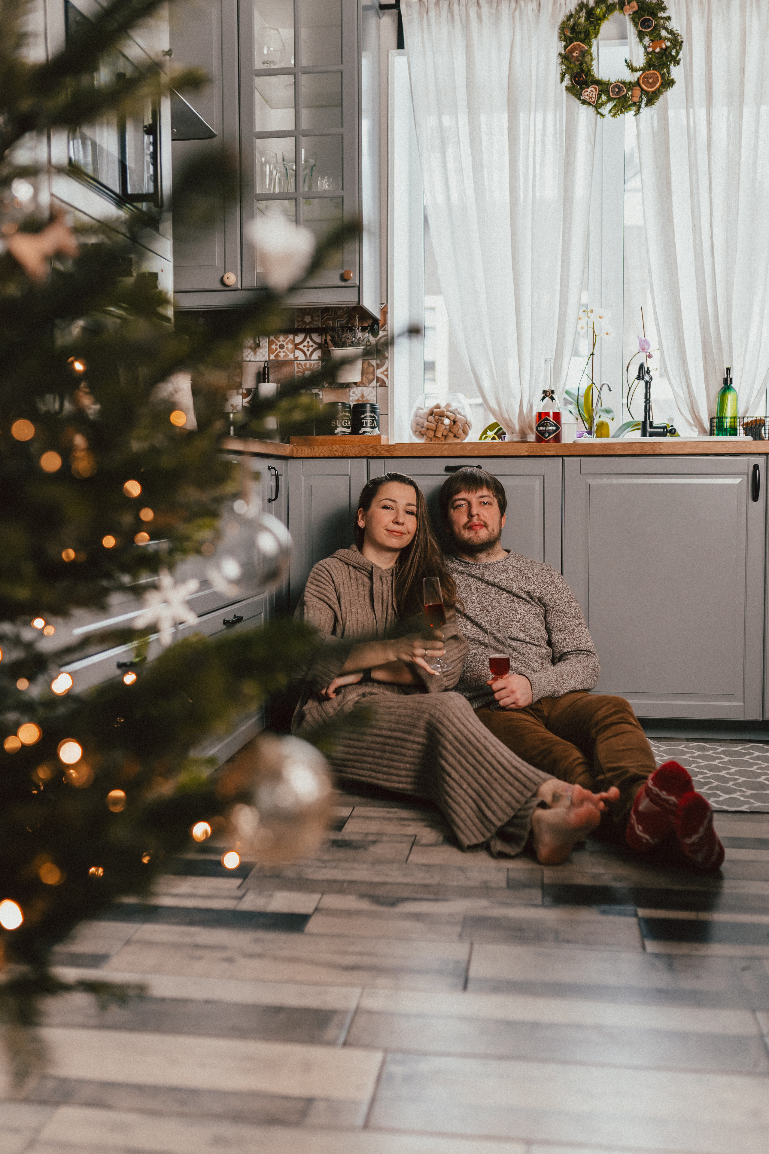 Новый год Аксинья Ваня Даша Никита. Фотограф новорожденных Москва, Домодедово