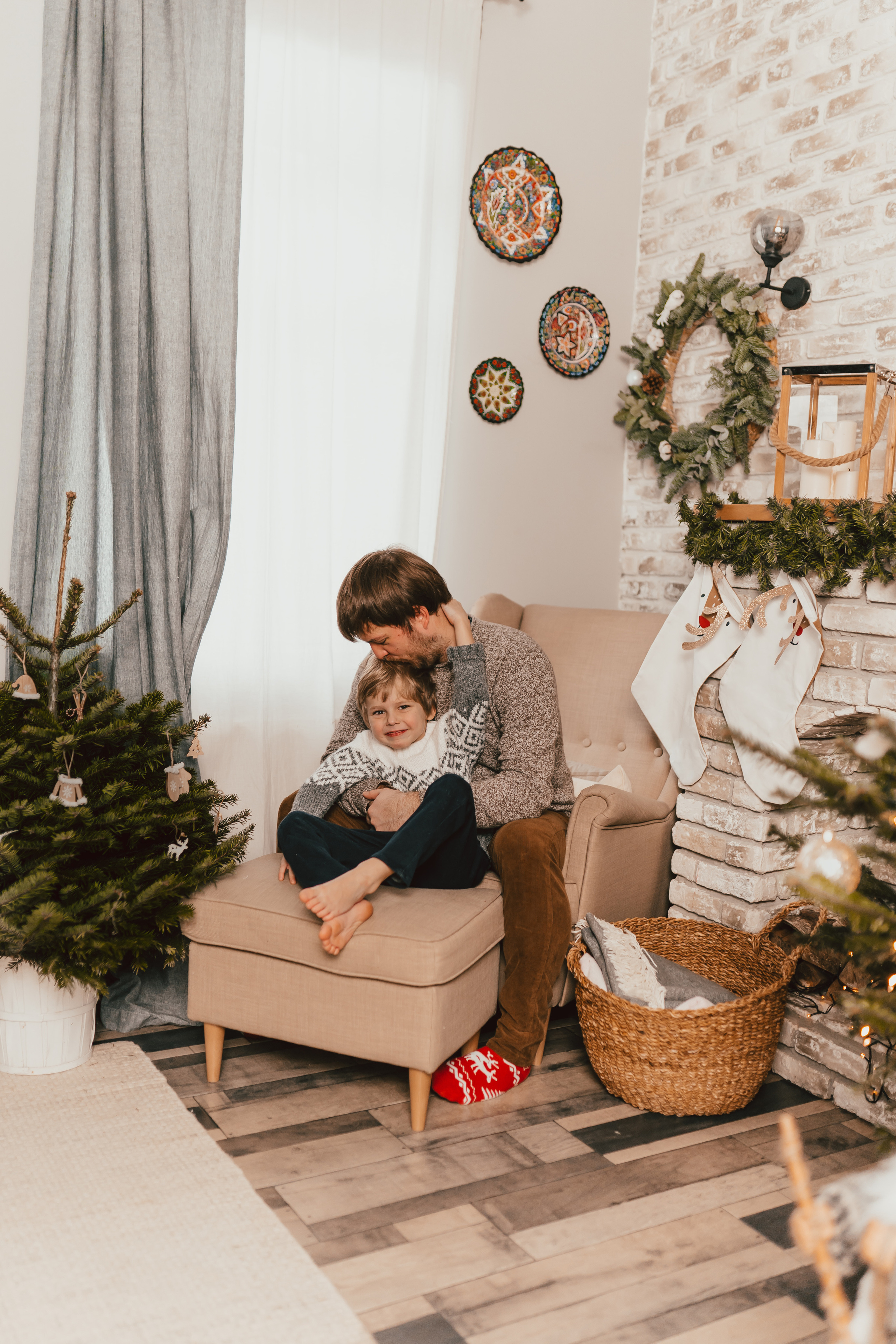 Новый год Аксинья Ваня Даша Никита. Фотограф новорожденных Москва, Домодедово