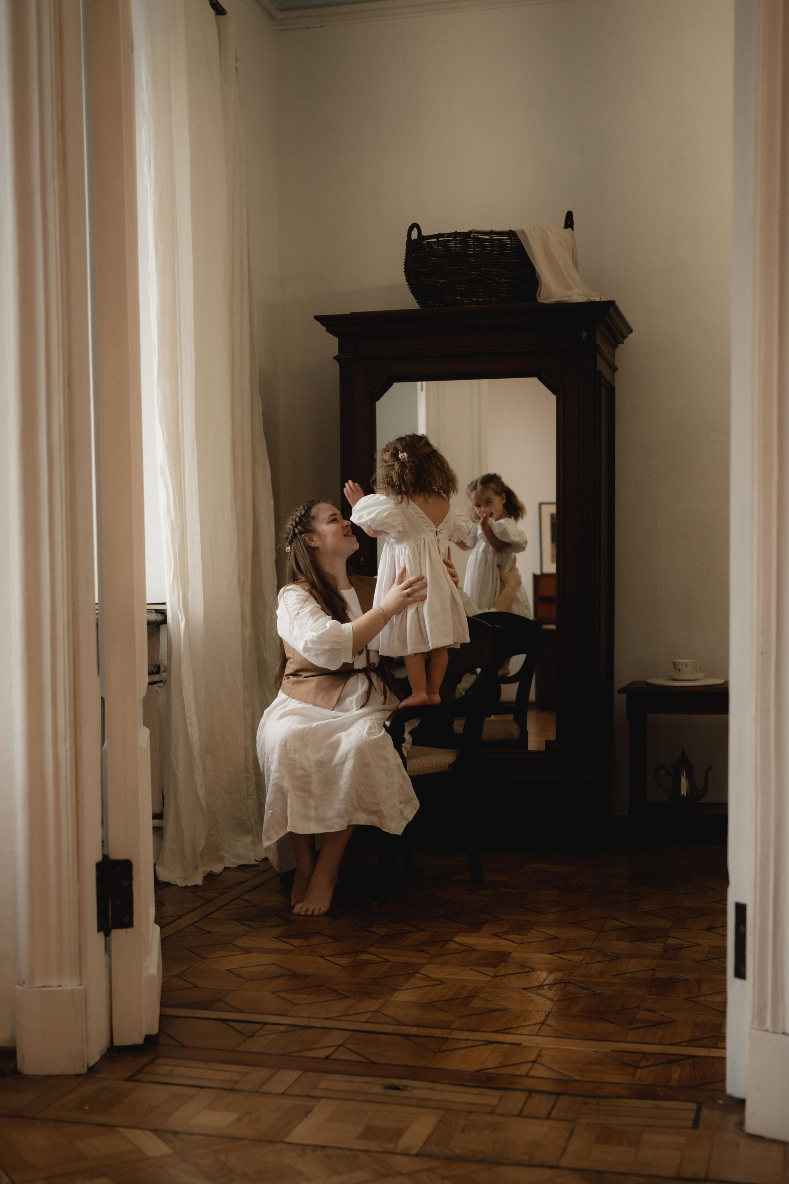 Винтажная фотосессия с дочкой. Семейный фотограф в Москве и в Домодедово Екатерина Патракова