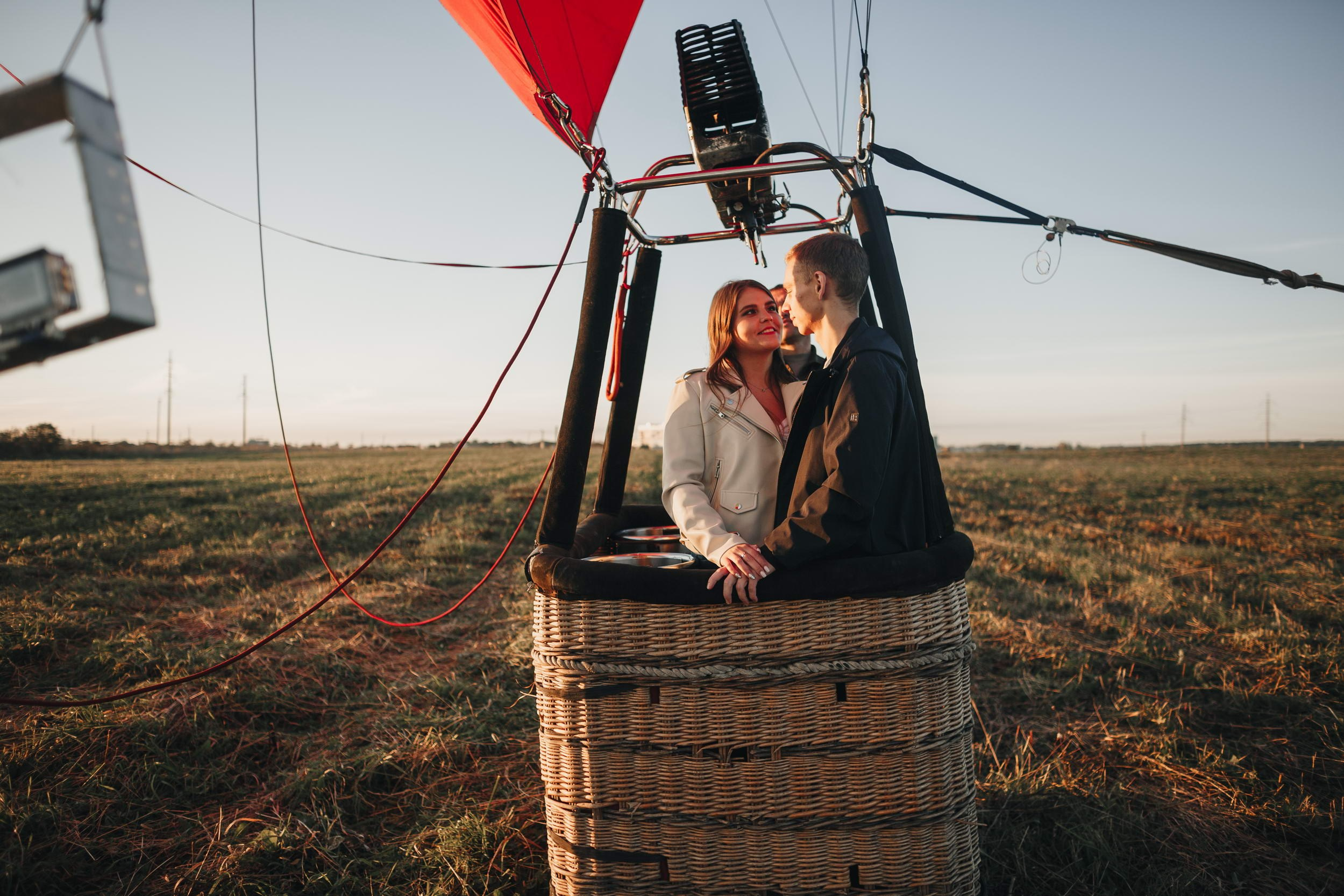 Предложение руки и сердца на воздушном шаре. Свадебный фотограф Игорь Брундасов 8PHOTO на свадьбу венчание загс СПб