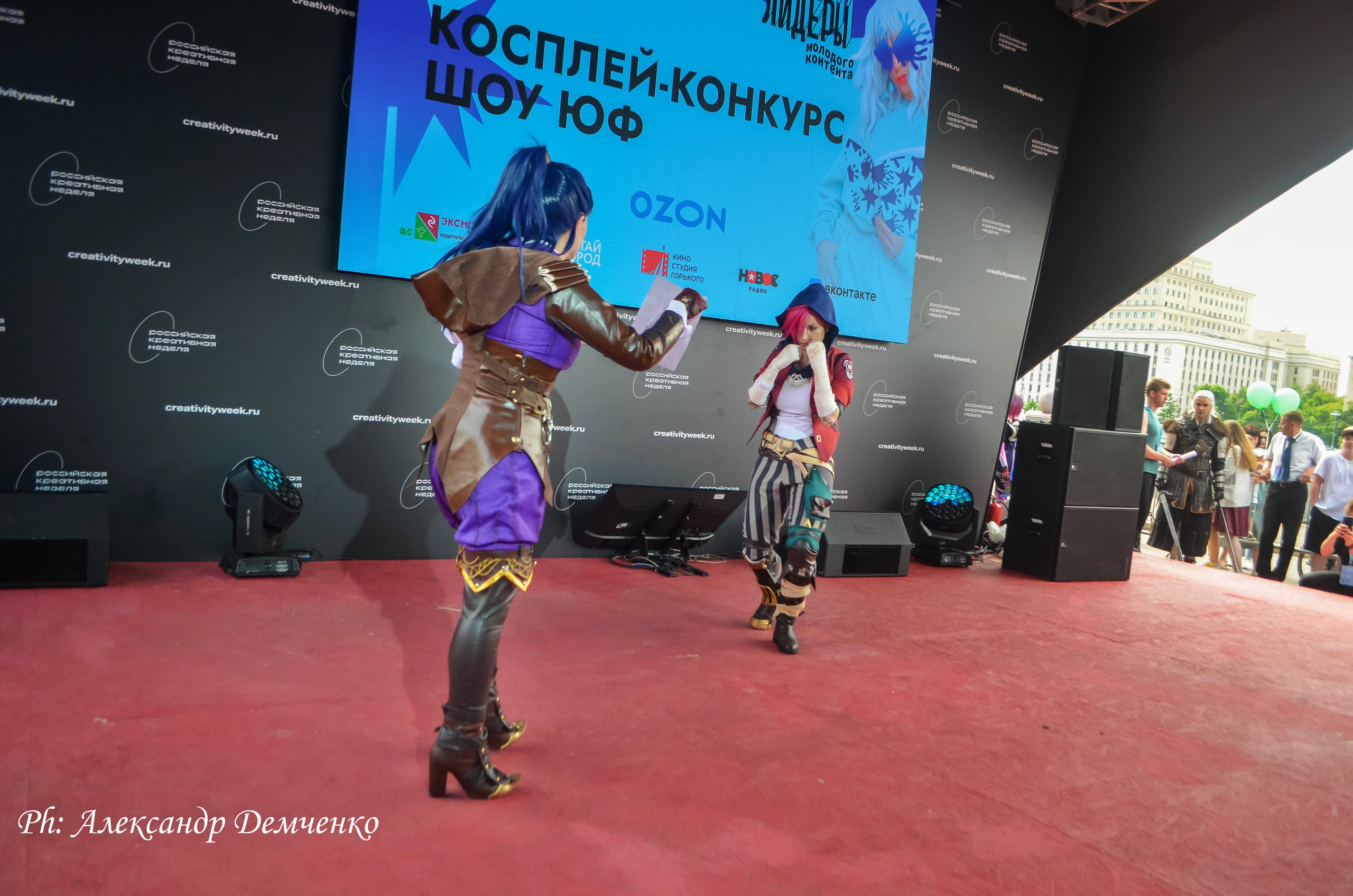 Фотосессия сцены в Москве на разных репортажных мероприятий