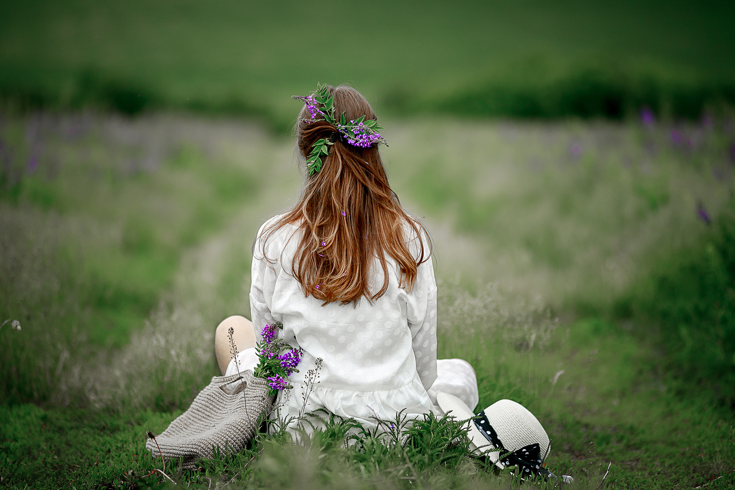 Карина в фиолетовом поле. Детский и семейный фотограф в Стерлитамаке Миронова Юлия