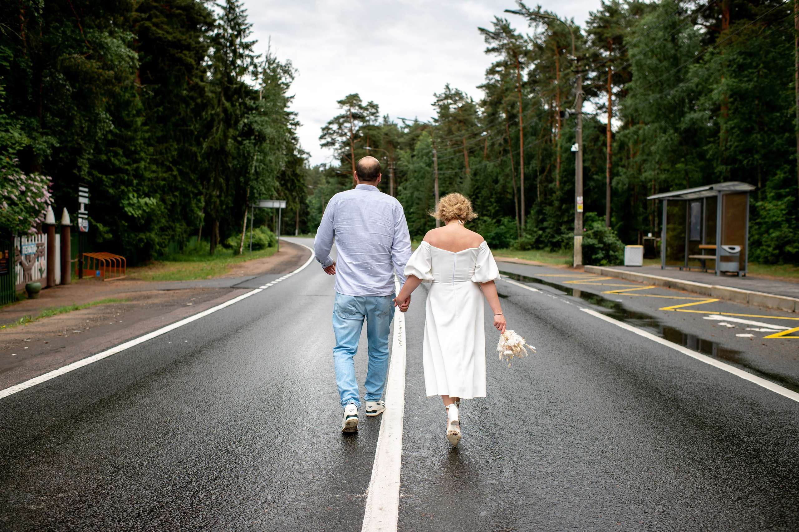 Станислав и Анастасия (нестандартная свадебная фотосессия в лесу и на Финском заливе). Портретный, семейный и свадебный фотограф в Санкт-Петербурге и в Пушкине Ширяев Денис