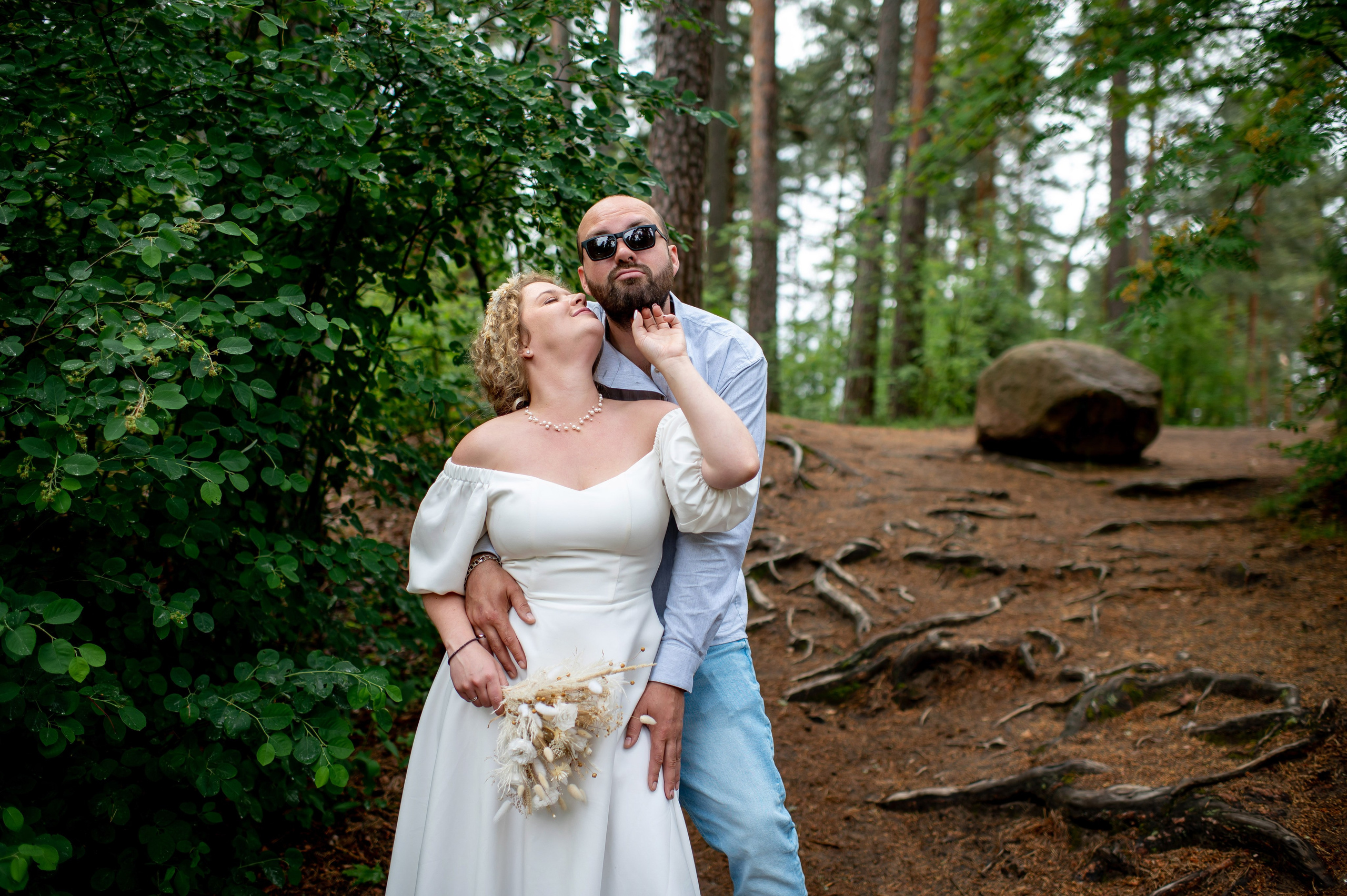 Станислав и Анастасия (нестандартная свадебная фотосессия в лесу и на Финском заливе). Портретный, семейный и свадебный фотограф в Санкт-Петербурге и в Пушкине Ширяев Денис