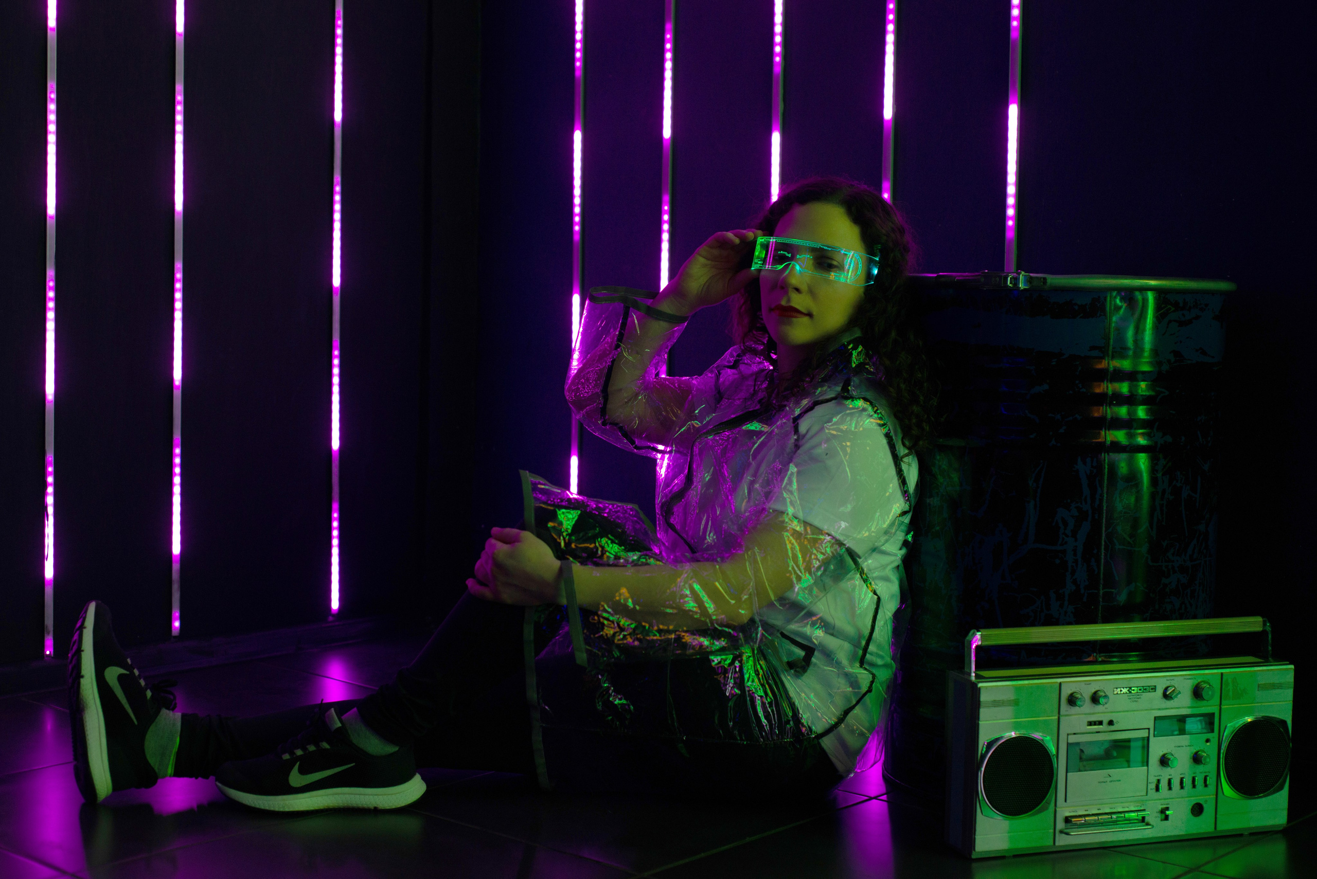 Анна в стиле киберпанк. Фотограф и дизайнер в Москве Екатерина Лобачева