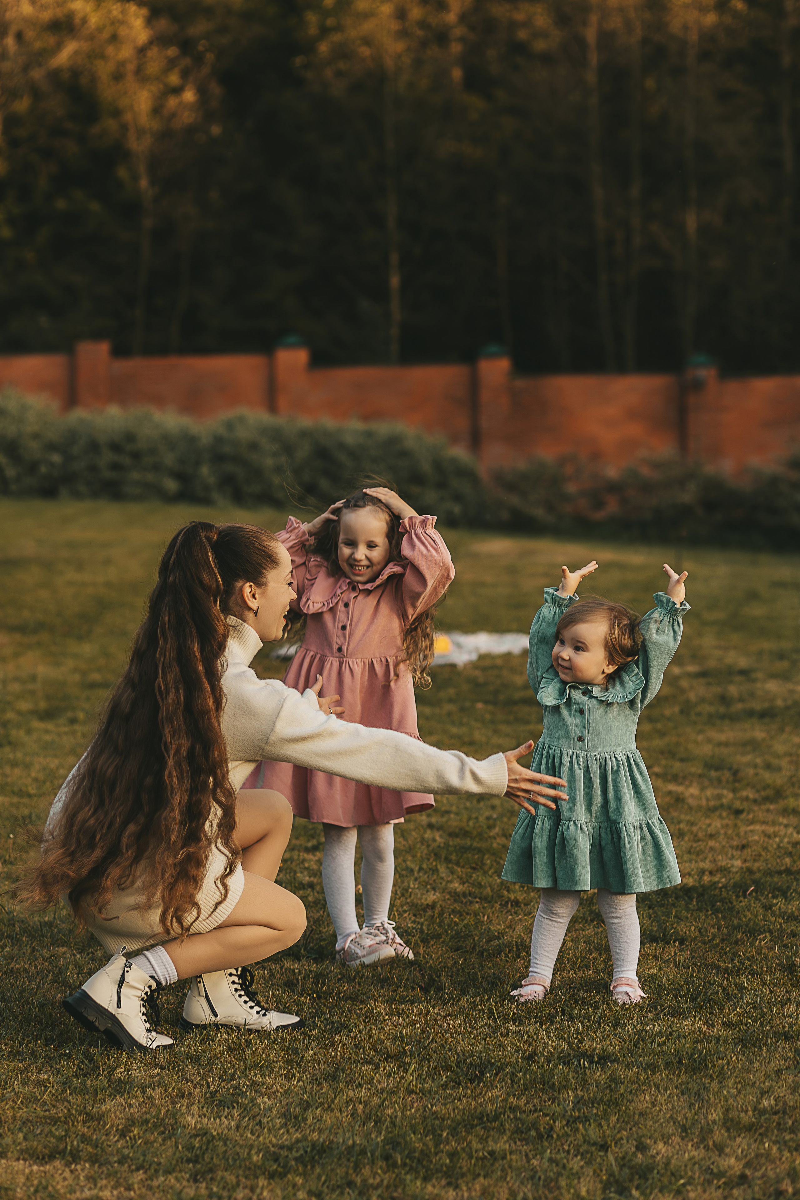 Осеняя Фотосессия мамы с дочками. Семейный и женский фотограф в Москве Надежда Воробьева