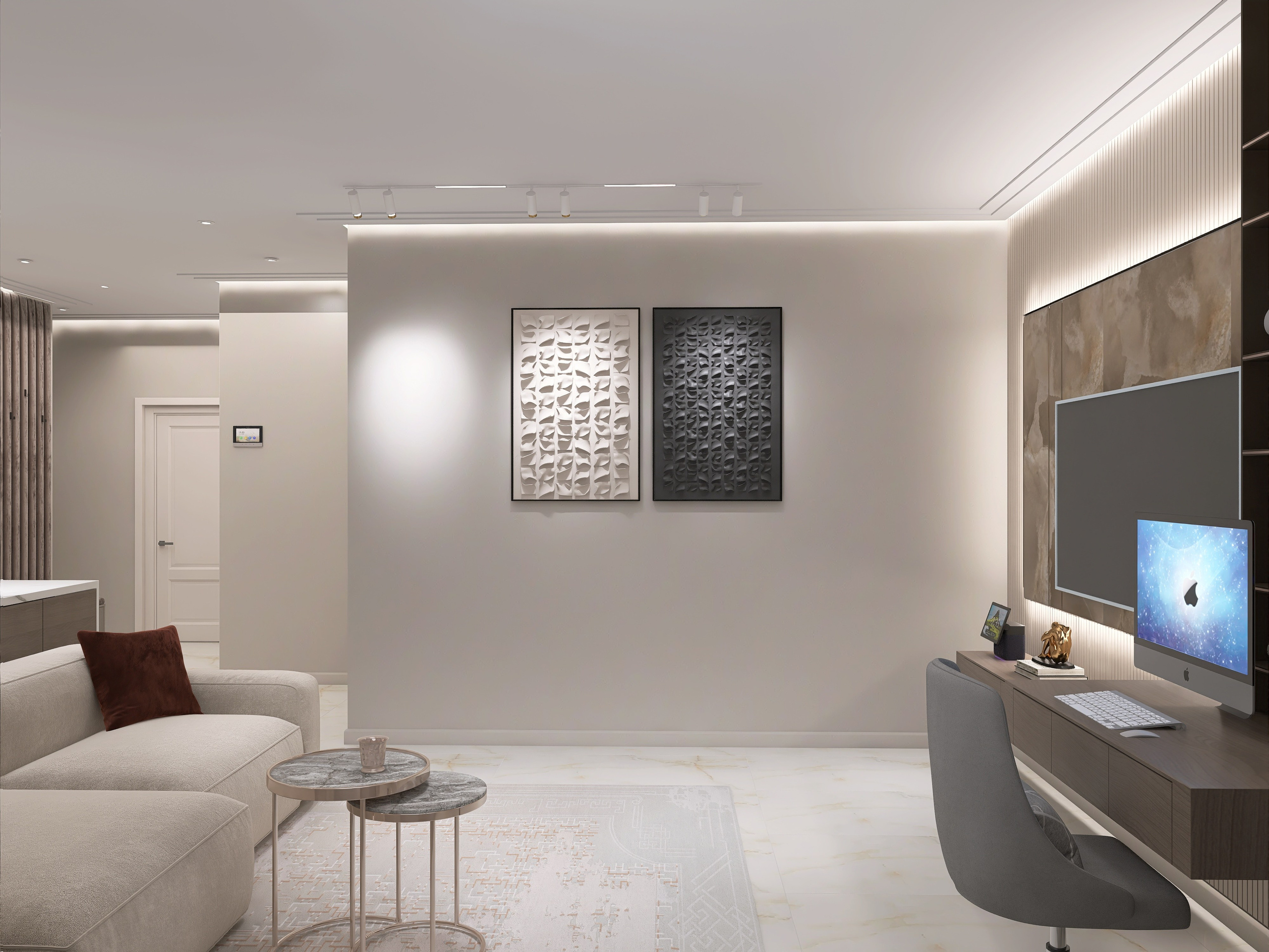 ЖК на Добролюбова. Площадь 97 кв. м. Дизайнер интерьера в Новосибирске_Елена Сергеева