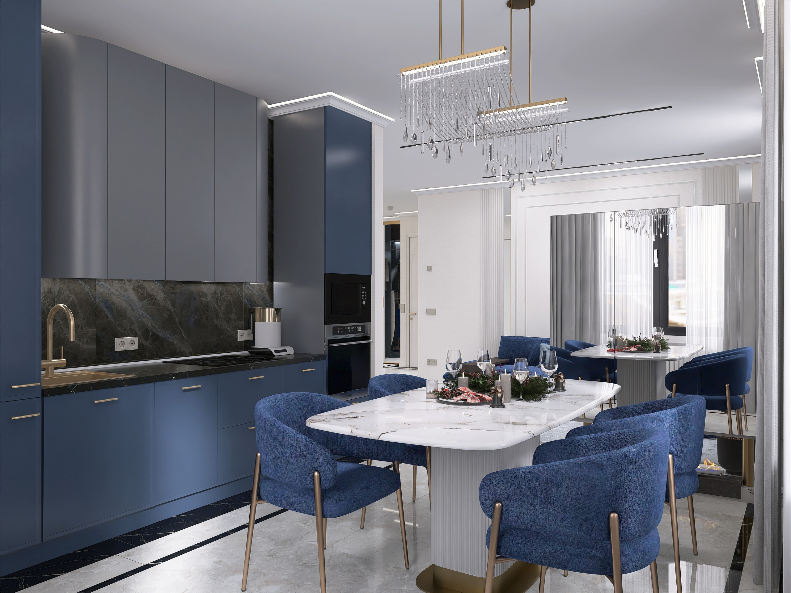 ЖК Тихомиров. Площадь 75 кв. м. Дизайнер интерьера в Новосибирске_Елена Сергеева