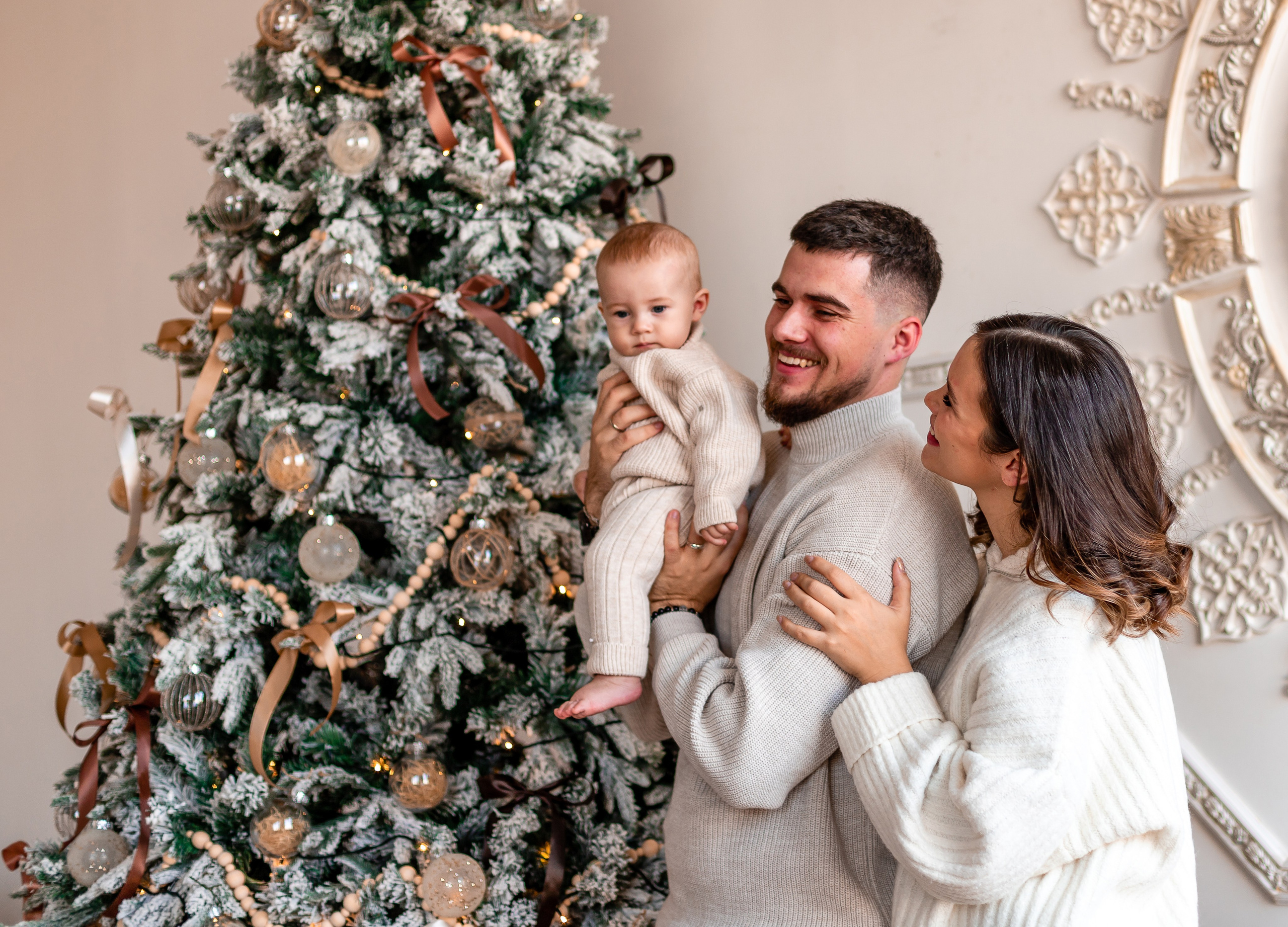 Семейная Новогодняя фотосессия. Семейный и детский фотограф в Хабаровске Алевтина Проскурякова