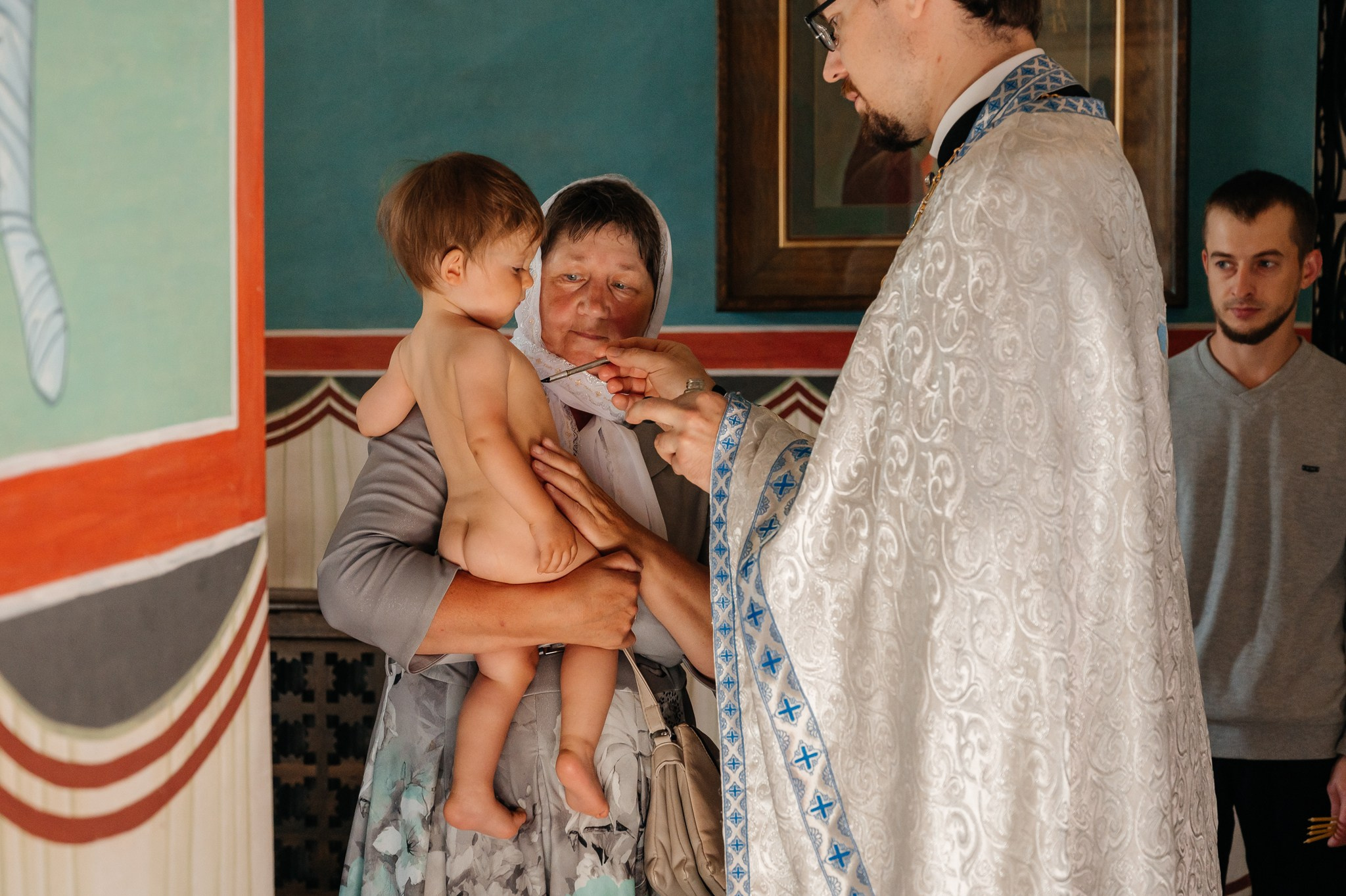 Крещение в храме. Свадебный и семейный фотограф из Санкт-Петербурга Климов Анатолий
