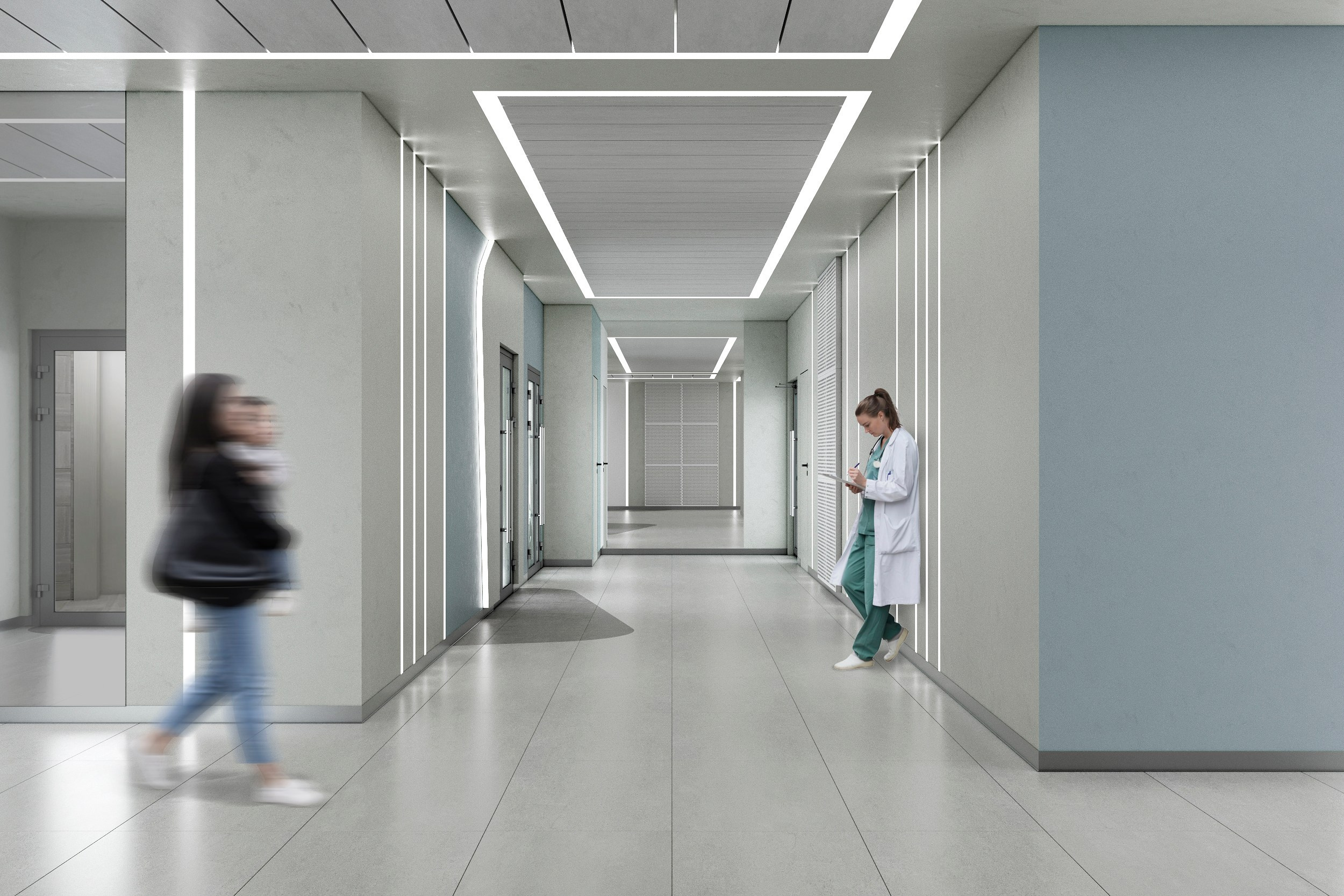 Визуализация больницы в Сколково Москва. Архитектор-дизайнер в Казани