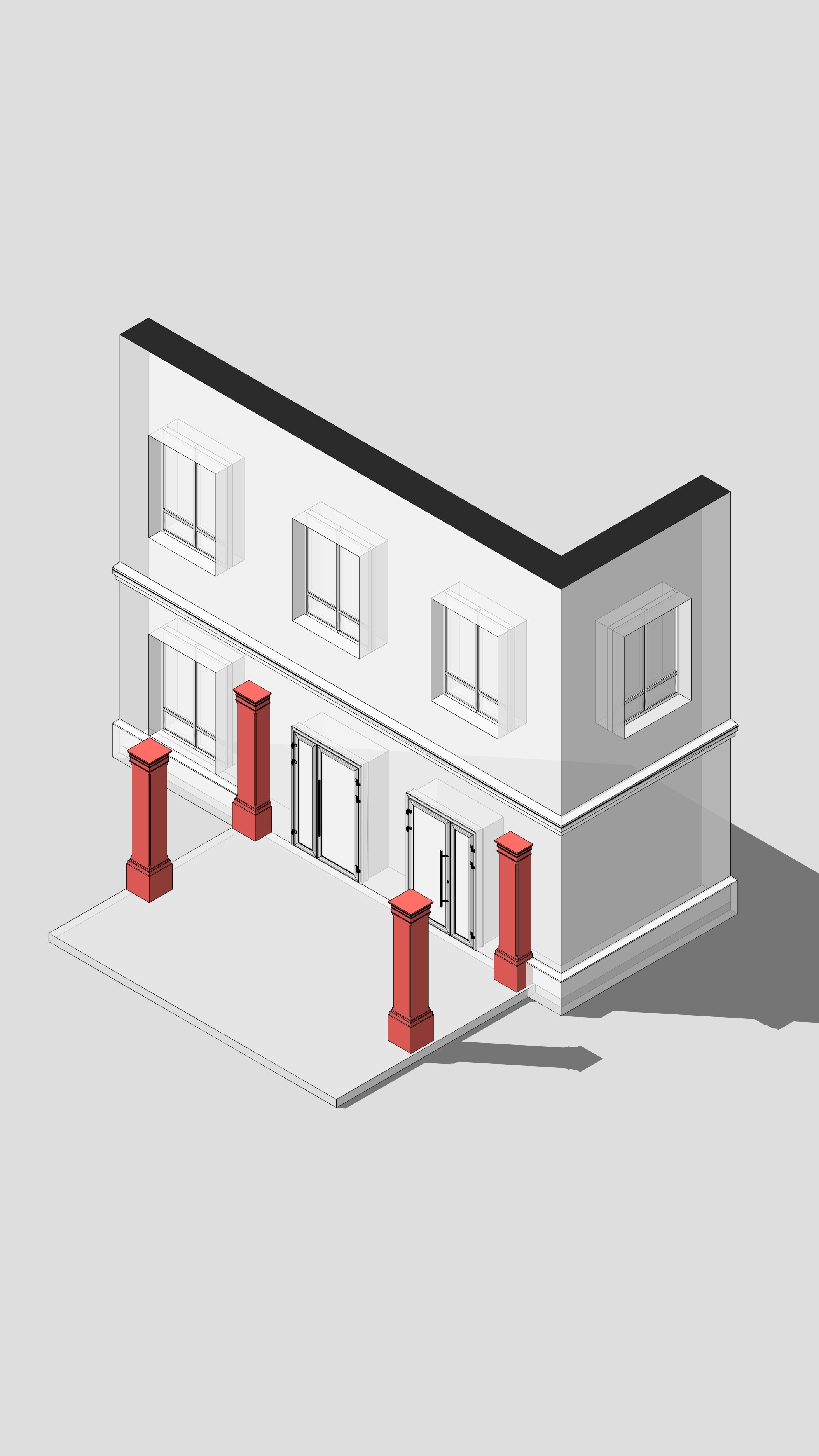 Проект входной группы на улице Московская Казань. Архитектор-дизайнер в Казани