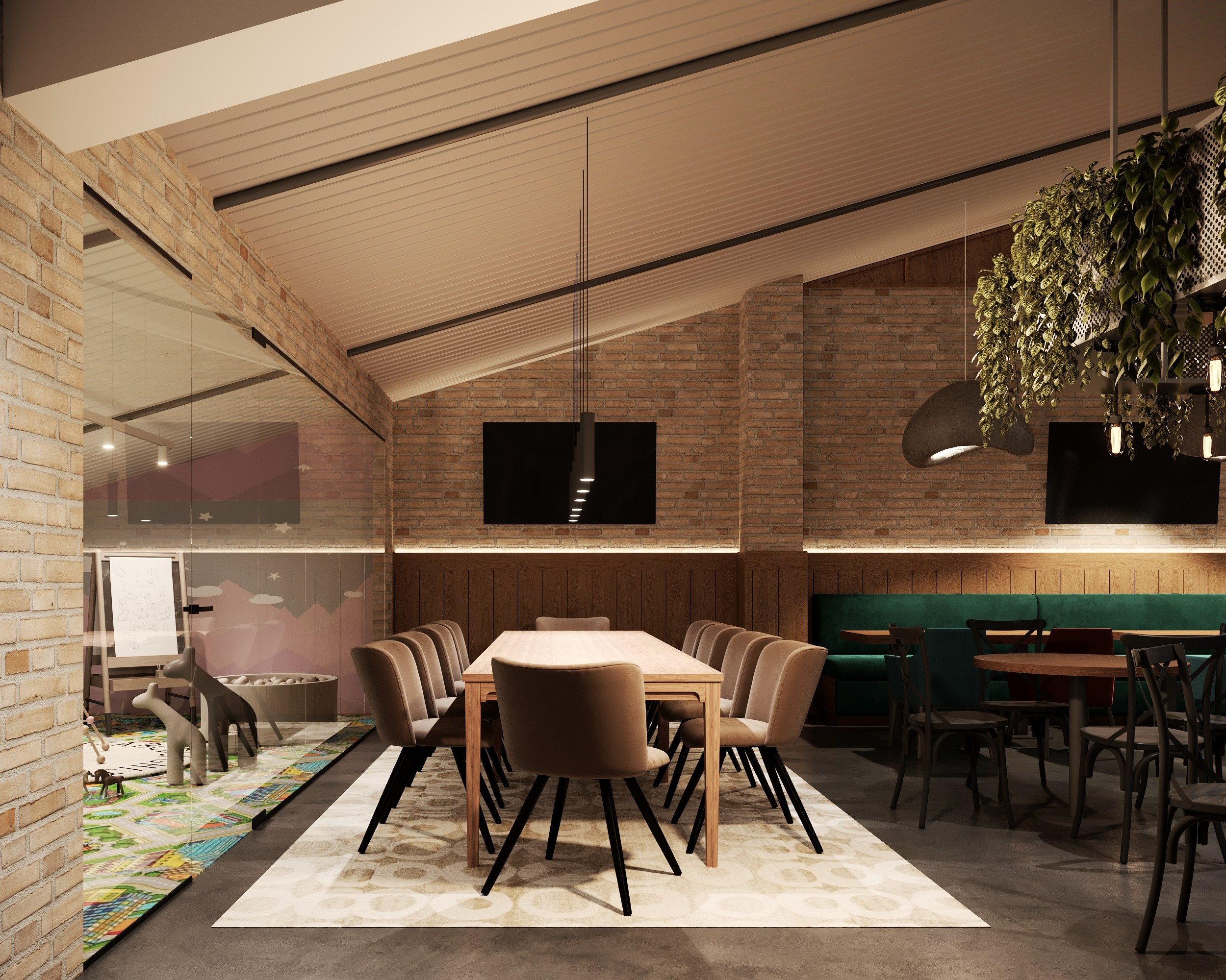 Дизайн кафе на мансардном этаже Ноябрьск. Архитектор-дизайнер в Казани