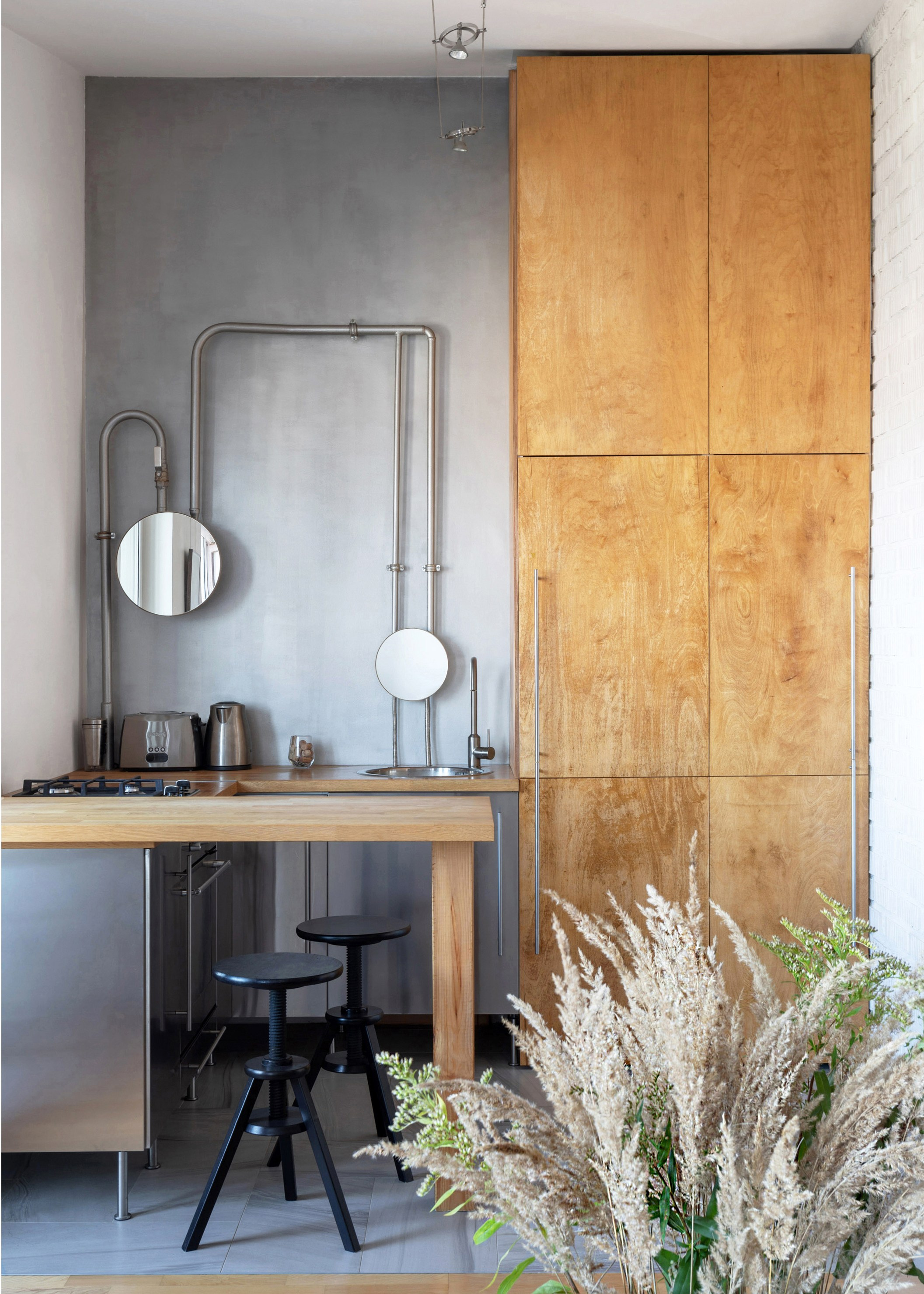 Mezzanine 2-level flat Moscow. Интерьерный архитектурный фотограф | interior architectural photographer