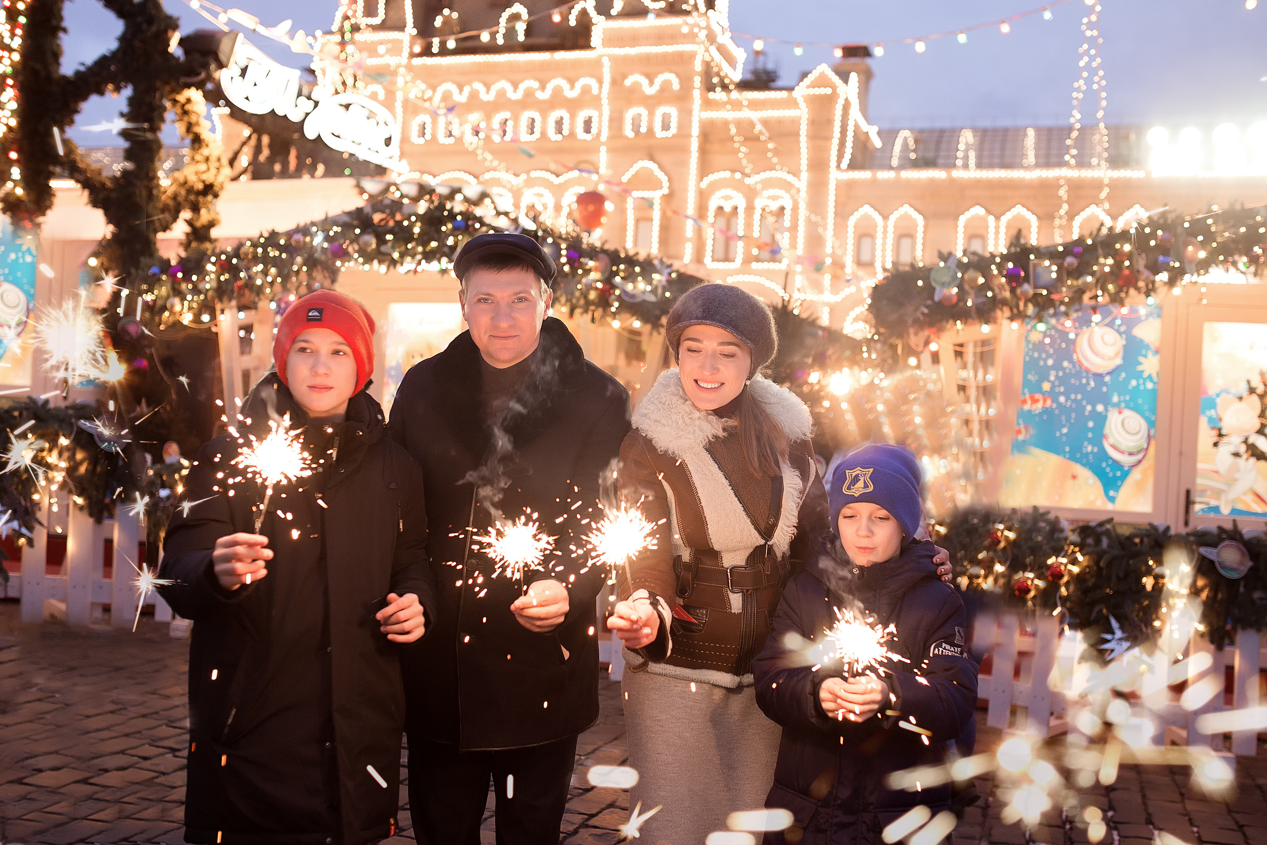 семейный фотограф Москва, семейный фотограф Подольск, семейная фотосессия, новогодняя фотосессия, фотосессия на красной площади