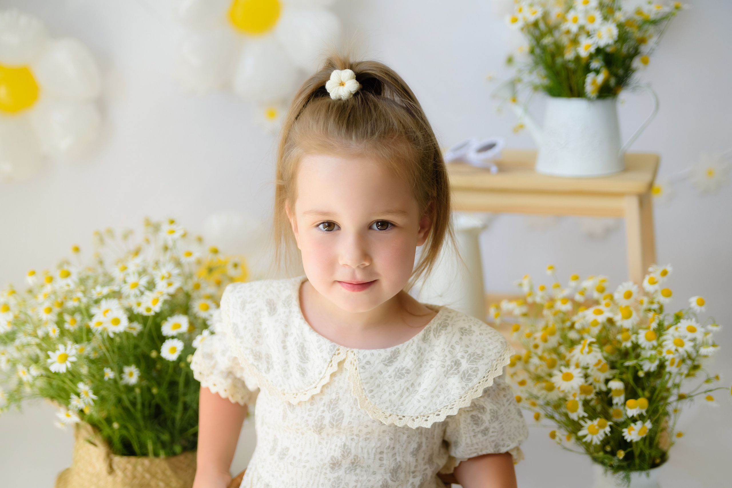 Фотопроект «Ромашки» Аня и Даша. Детский Фотограф |Фотограф на годик в Брянске Ирина Романова