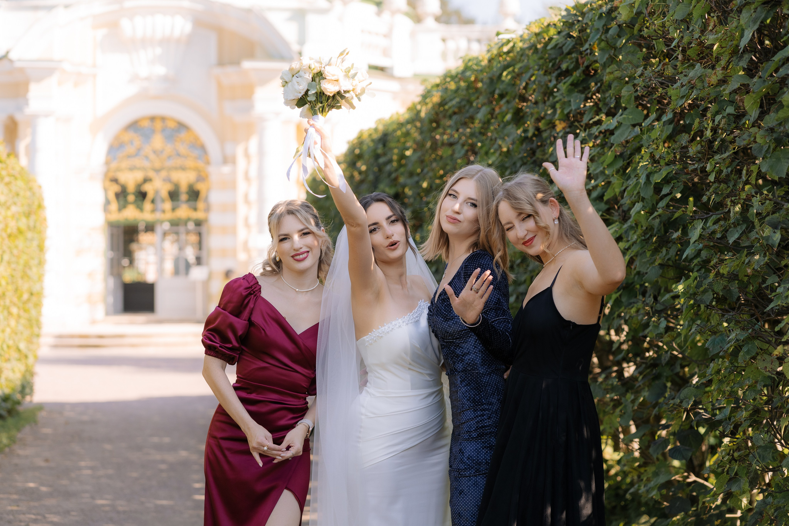 Свадебная фотосессия в Москве, парк Кусково. Свадебный фотограф в Москве Анна Полушина