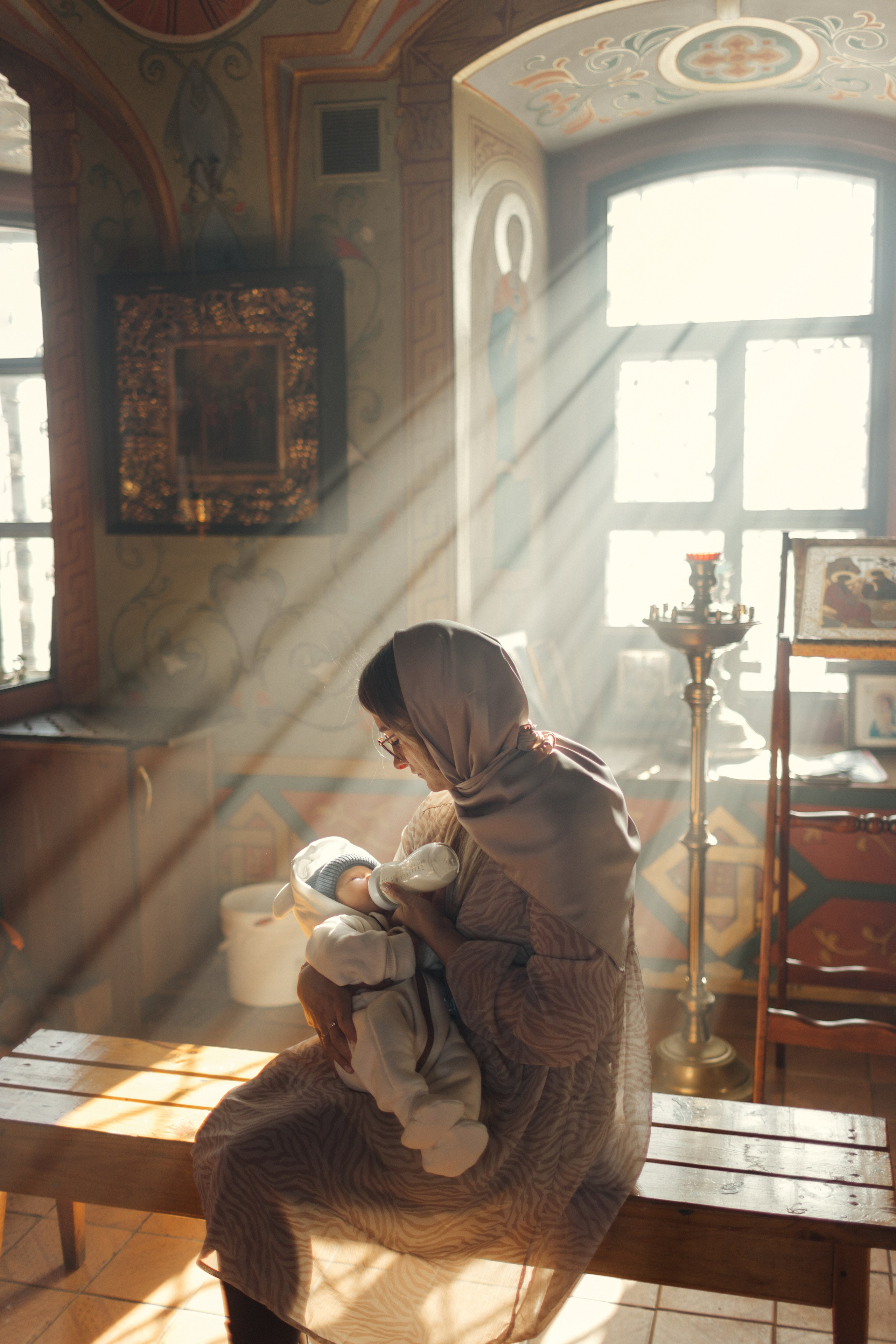 Крещение Льва, Благовещенская церковь в Прусово. Главная