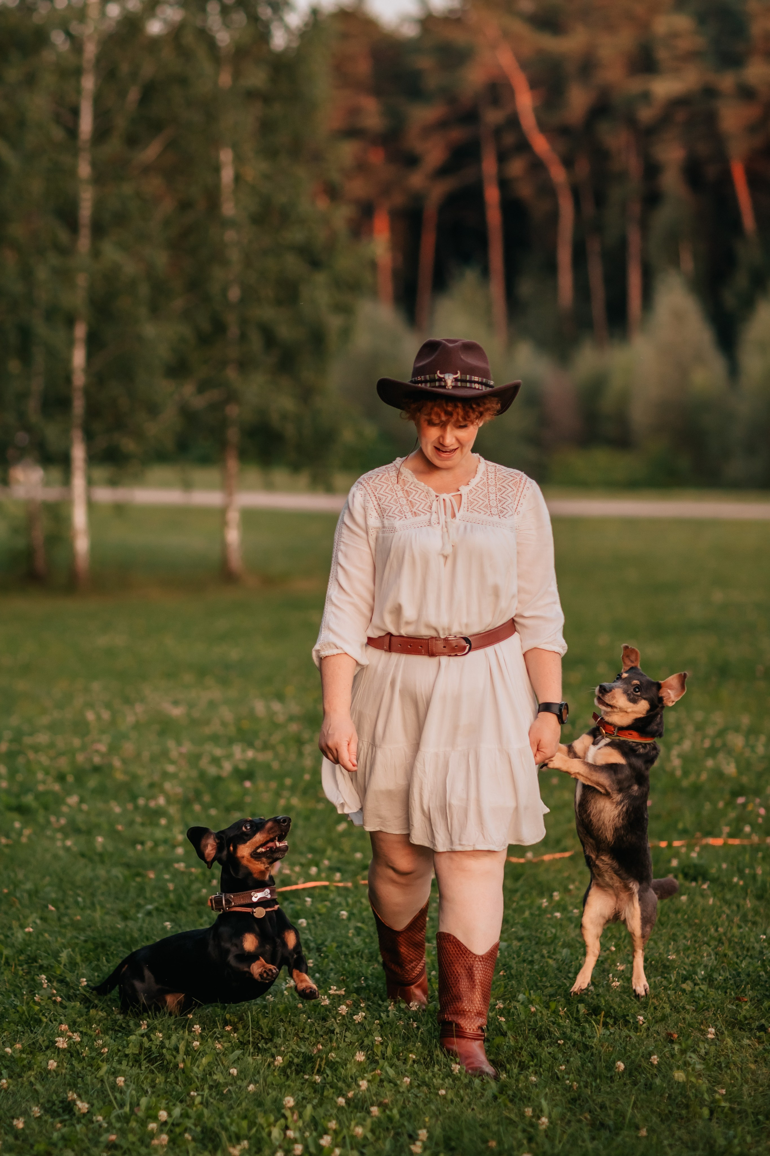 Анна, Шкипер и Джина. Семейный фотограф анималист Мария Крючкова