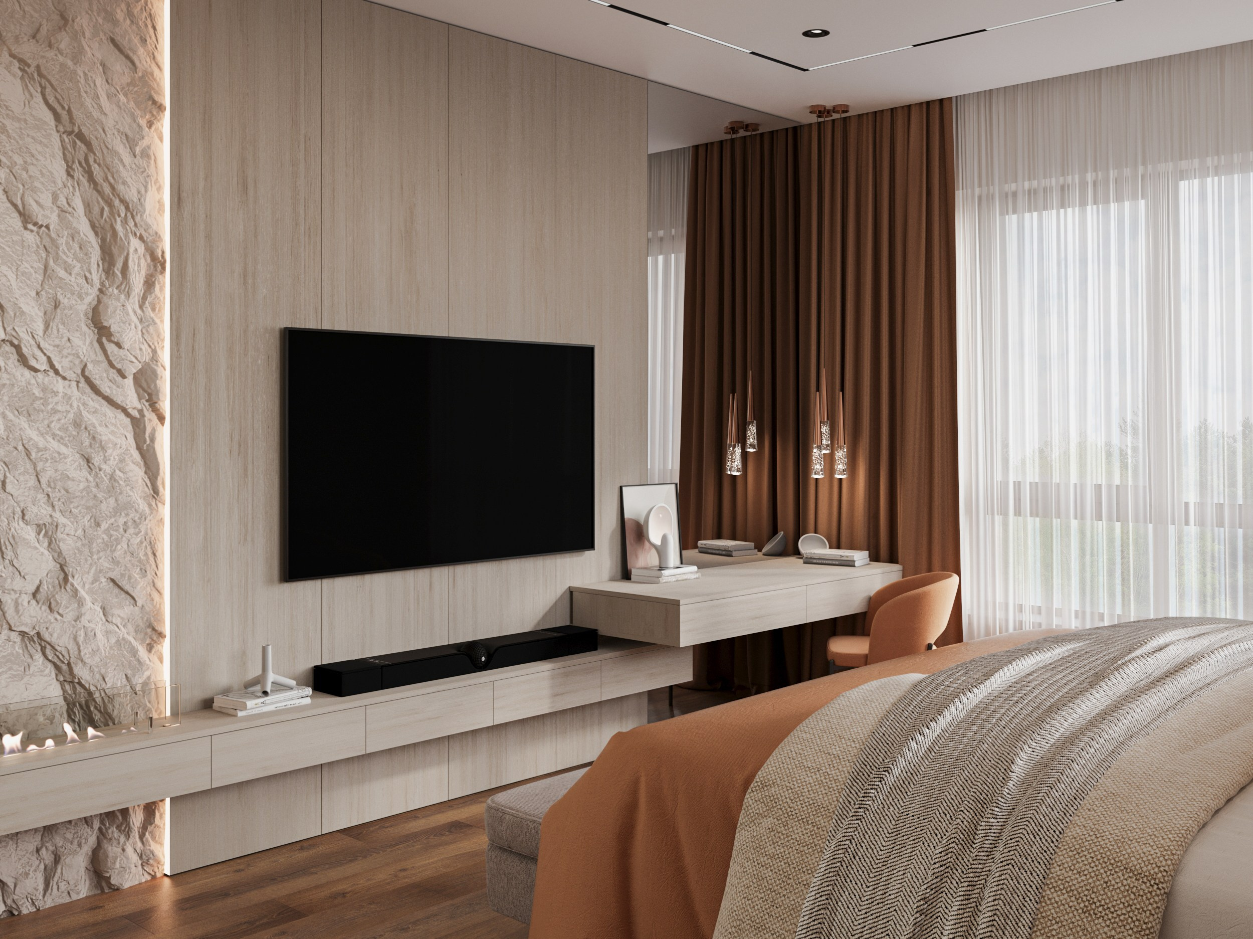 Коттедж в соврменном стиле. 3D-визуализатор Александр Зиновьев