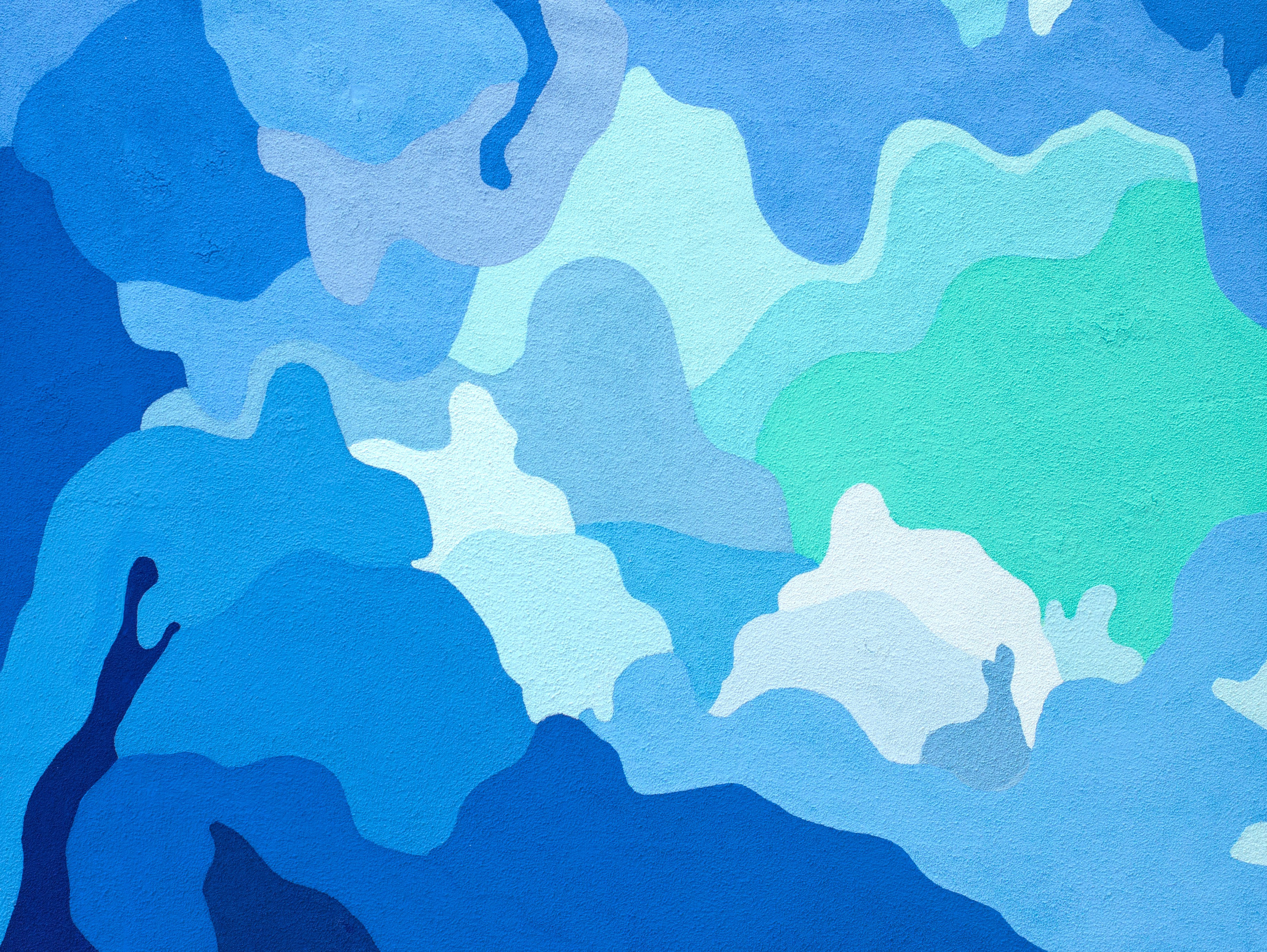 ЛЕДЯНЫЕ ПЕЩЕРЫ БАЙКАЛА бумага, манка, гуашь, колеровочная паста 50х70 см 2020 г 30.000 р 