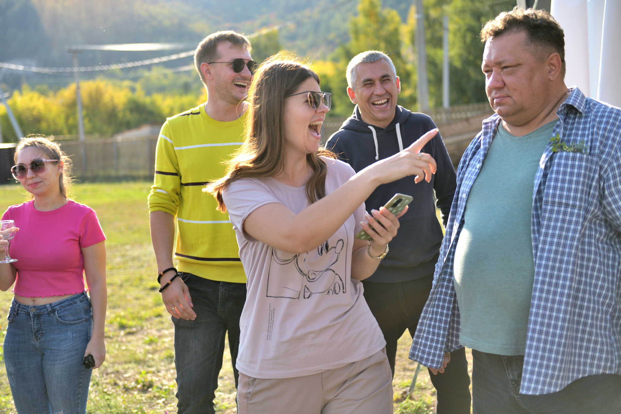 "Мероприятия на открытом воздухе для клиентов".