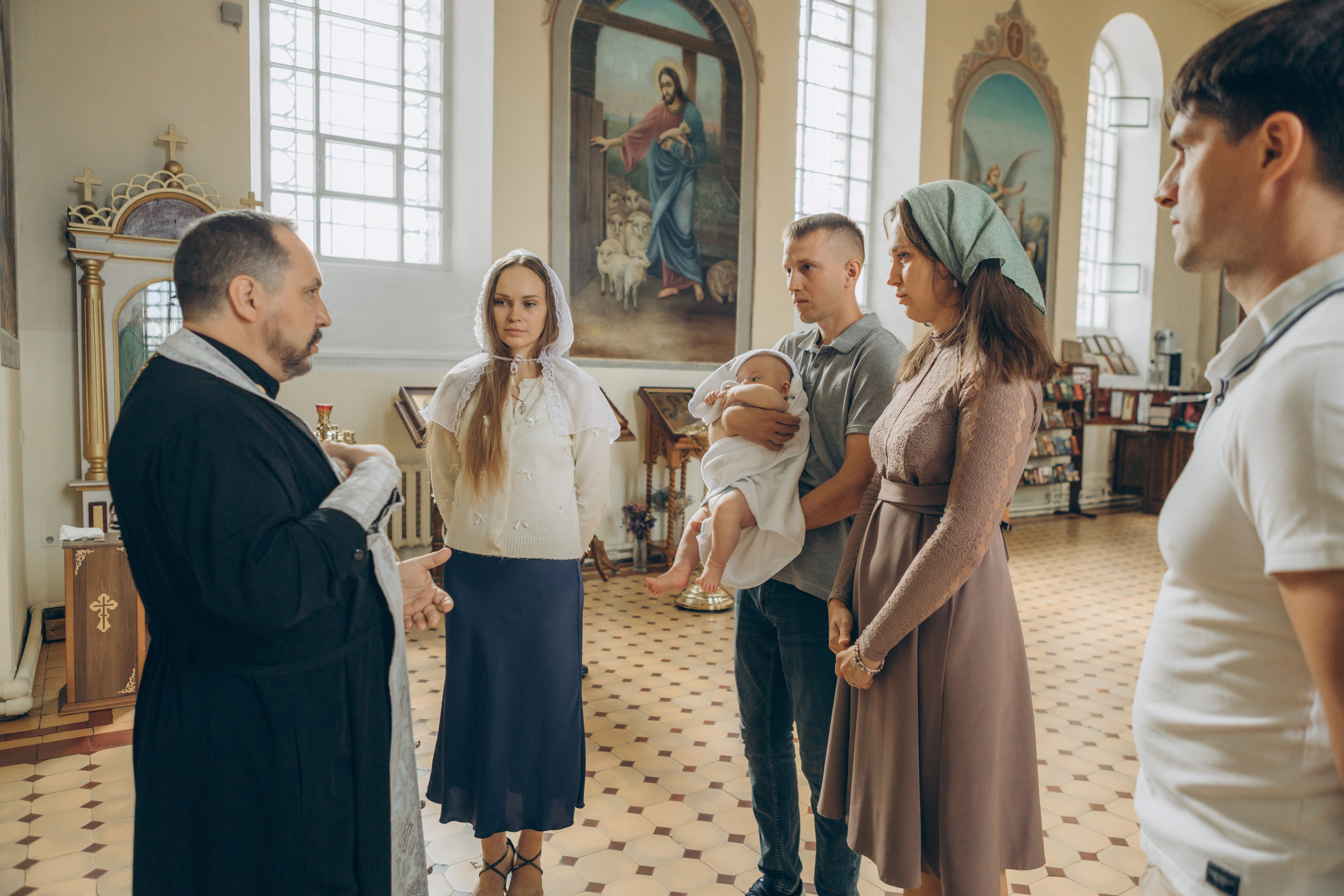 Крещение Тимофея. Семейный фотограф и фотограф на роды в Ростове-на-Дону Мухина Виктория