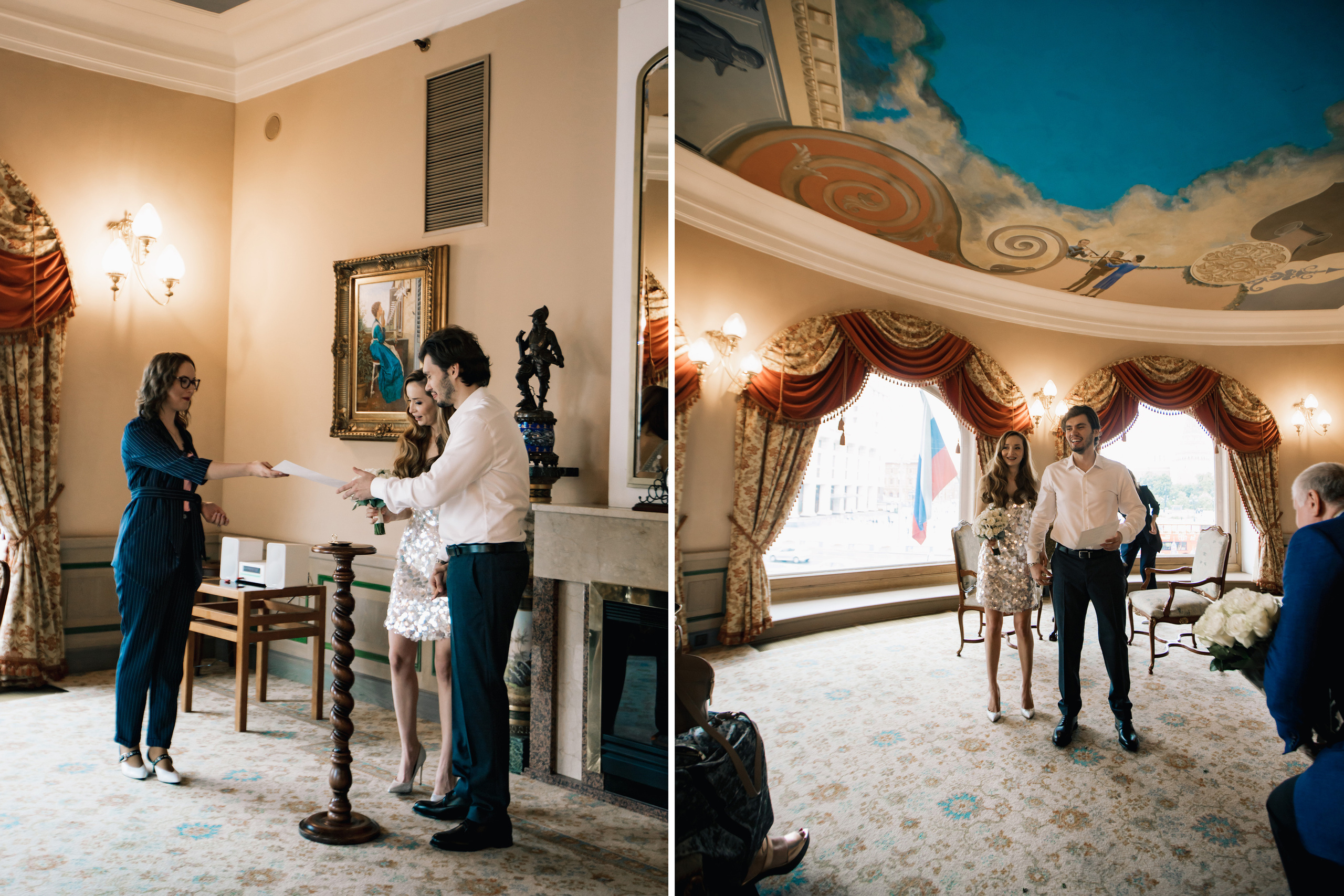 Необычная церемония регистрации брака. Ведущий на праздник в Москве / Денис Аганин