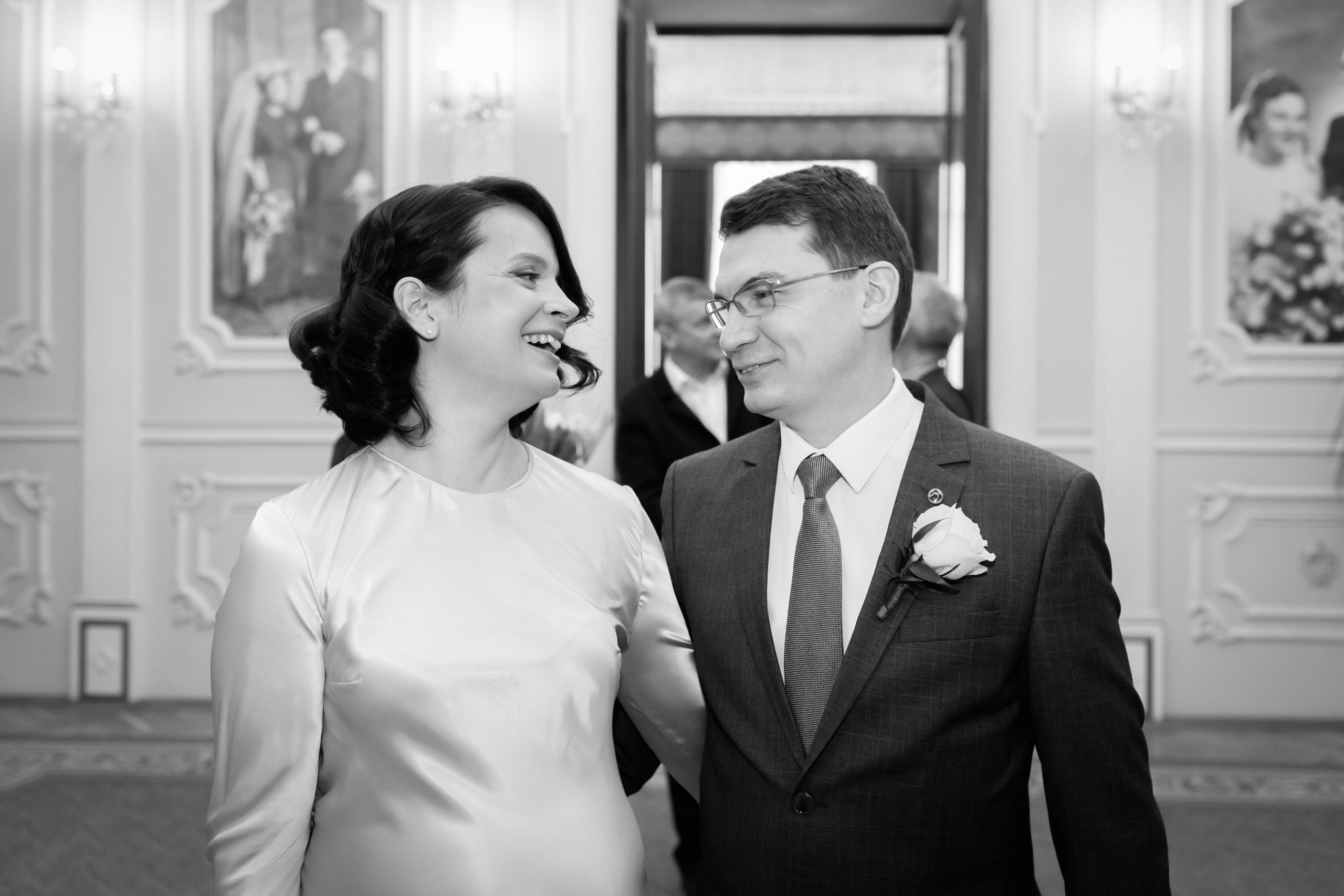 Съемка регистрации в Грибоедовском ЗАГСе. Фотографы в Москве Светлана Устинова и Сергей Грачев