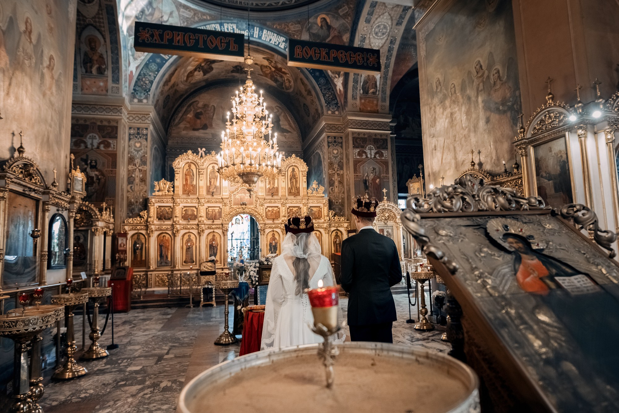 Фотосессия на венчание в Москве в храме Воскресения Словущего аме. Фотограф на Крещение, Венчание в Москве Ирина Шамина