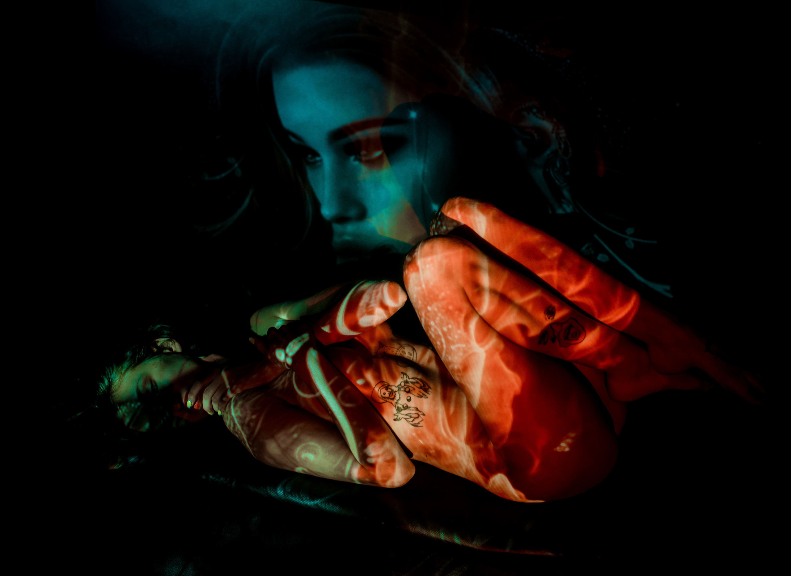 Съемка с проектором. Ню фотограф в городе Владивосток Алексей Кудряшов