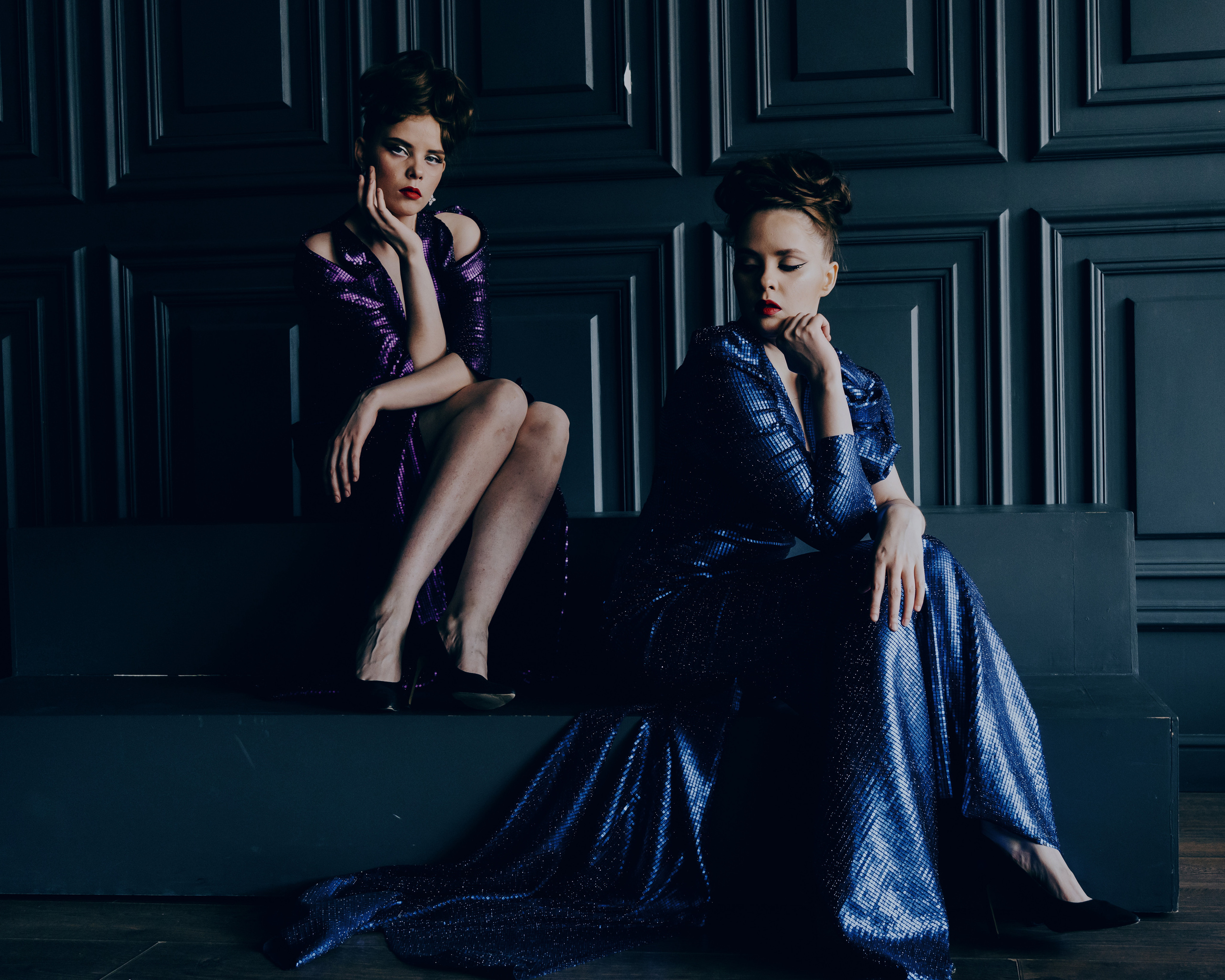 Фотосъёмка коллекции вечерних платьев 