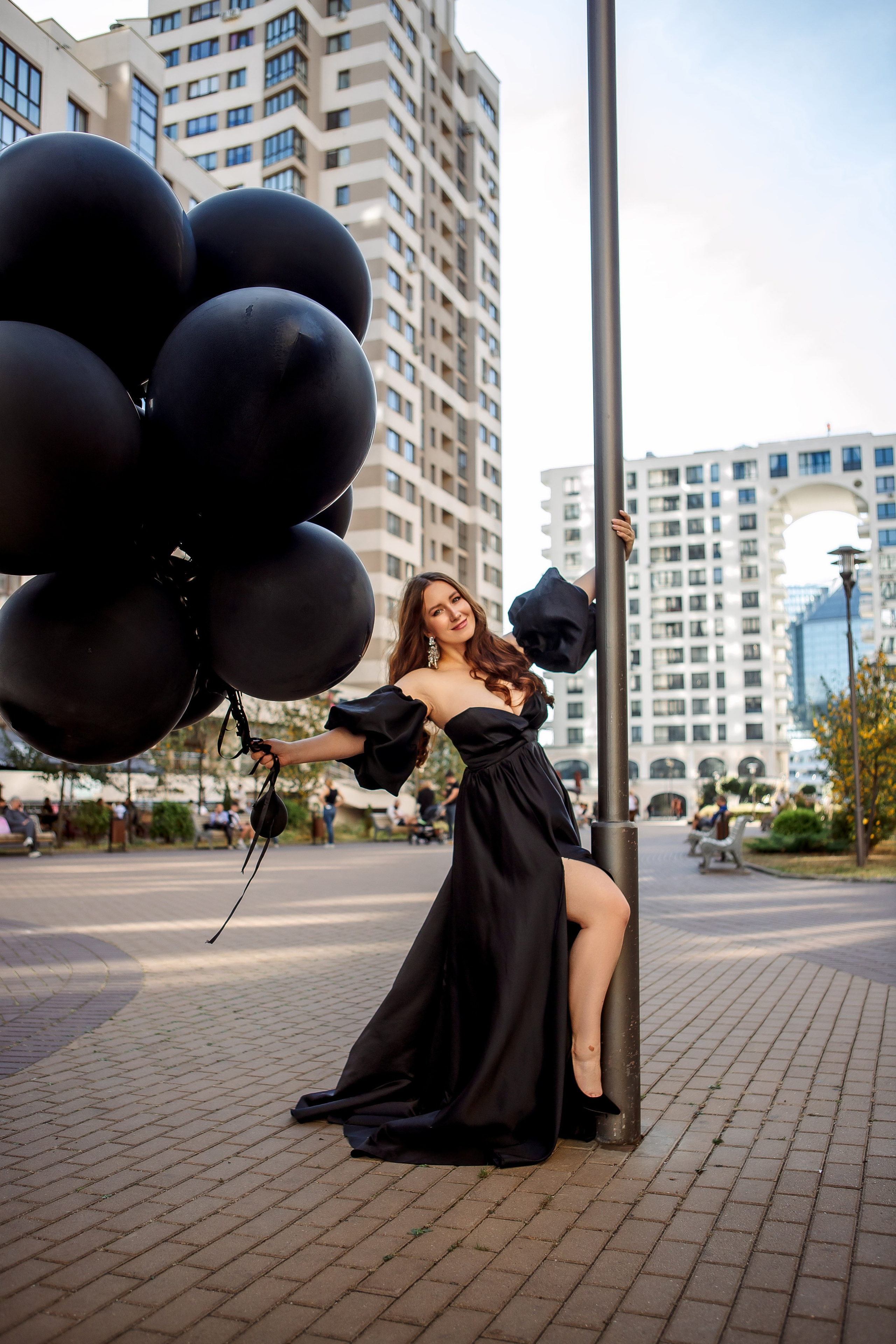 Екатерина. Прогулка с шарами. Семейный детский фотограф. Фотосессия в Минске