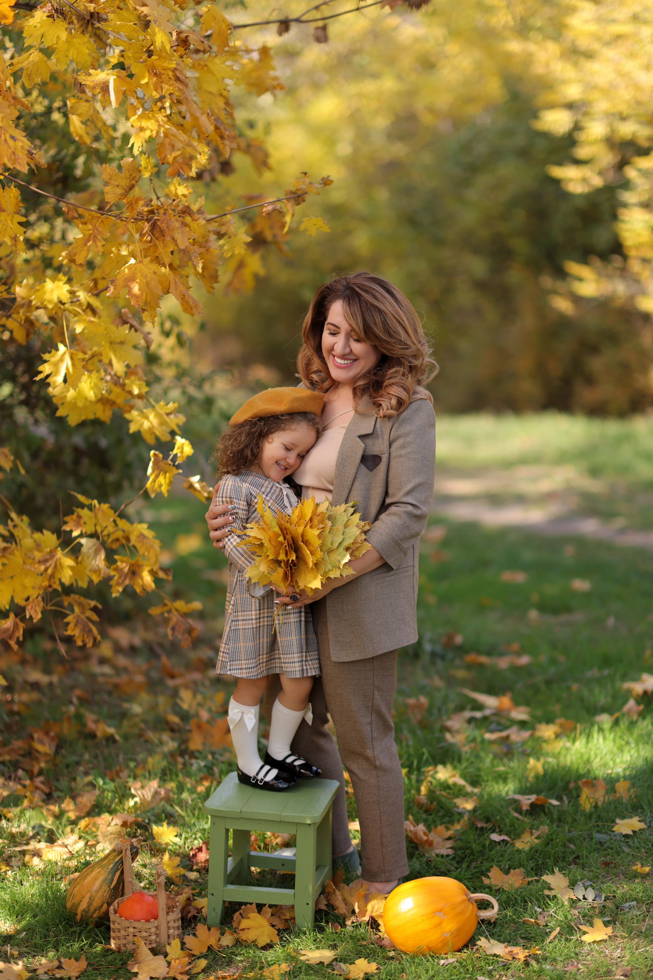 Семейная осенняя фотосессия — Светлана, Аслан и Лора. Анна Бондарева — детский и семейный фотограф, обучение фотографии. Кавказские Минеральные Воды, Пятигорск