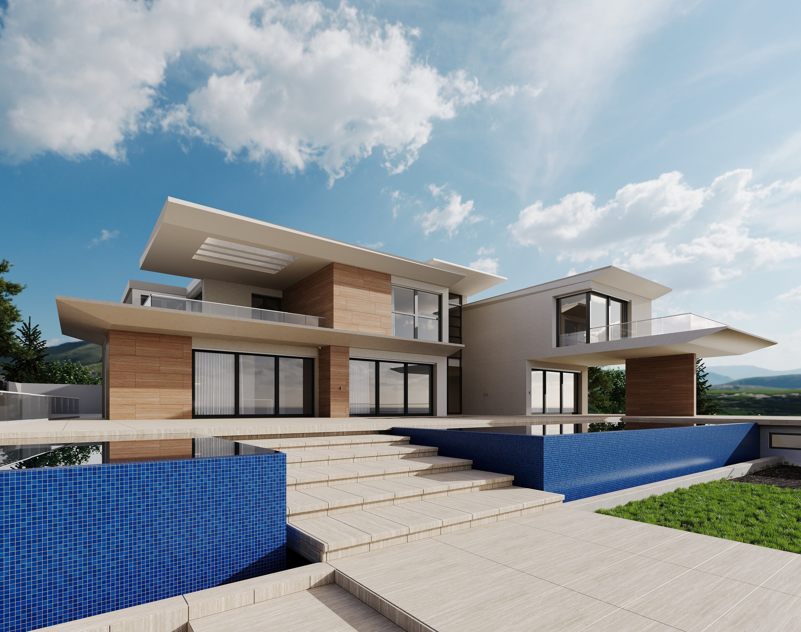 Дом 1500 кв.м. 3D визуализатор