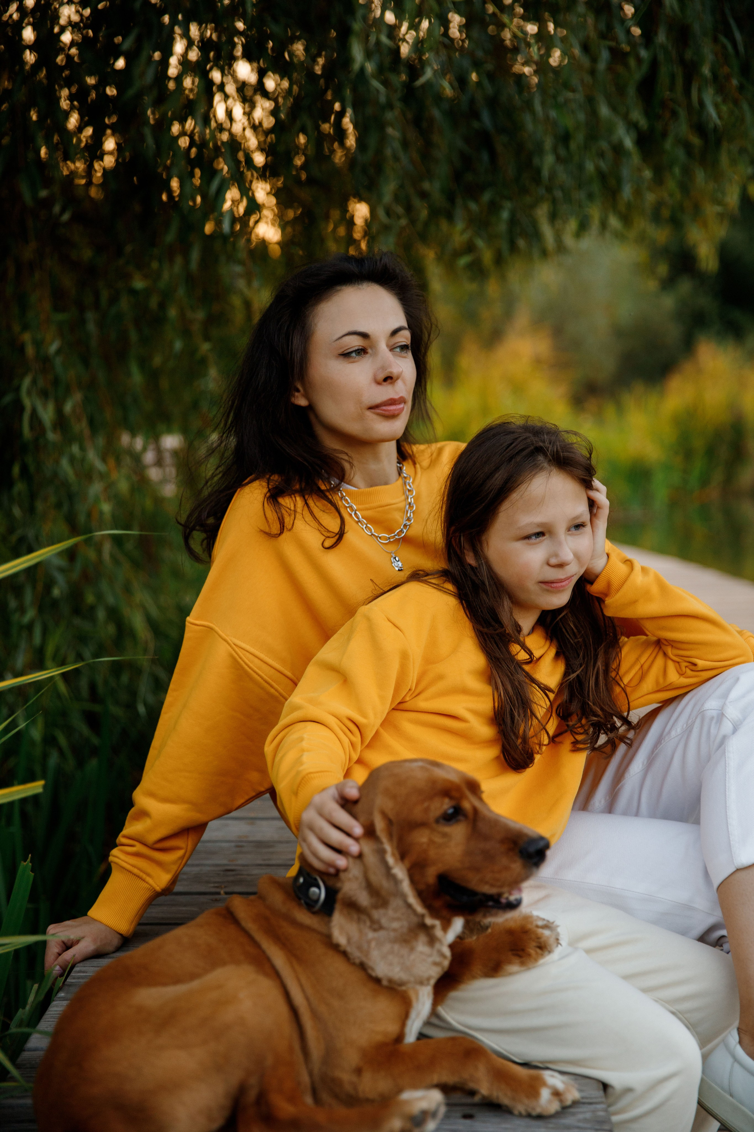 Фотосессия мамы с дочкой в парке Мещерский. Фотограф Александра Сыщенко