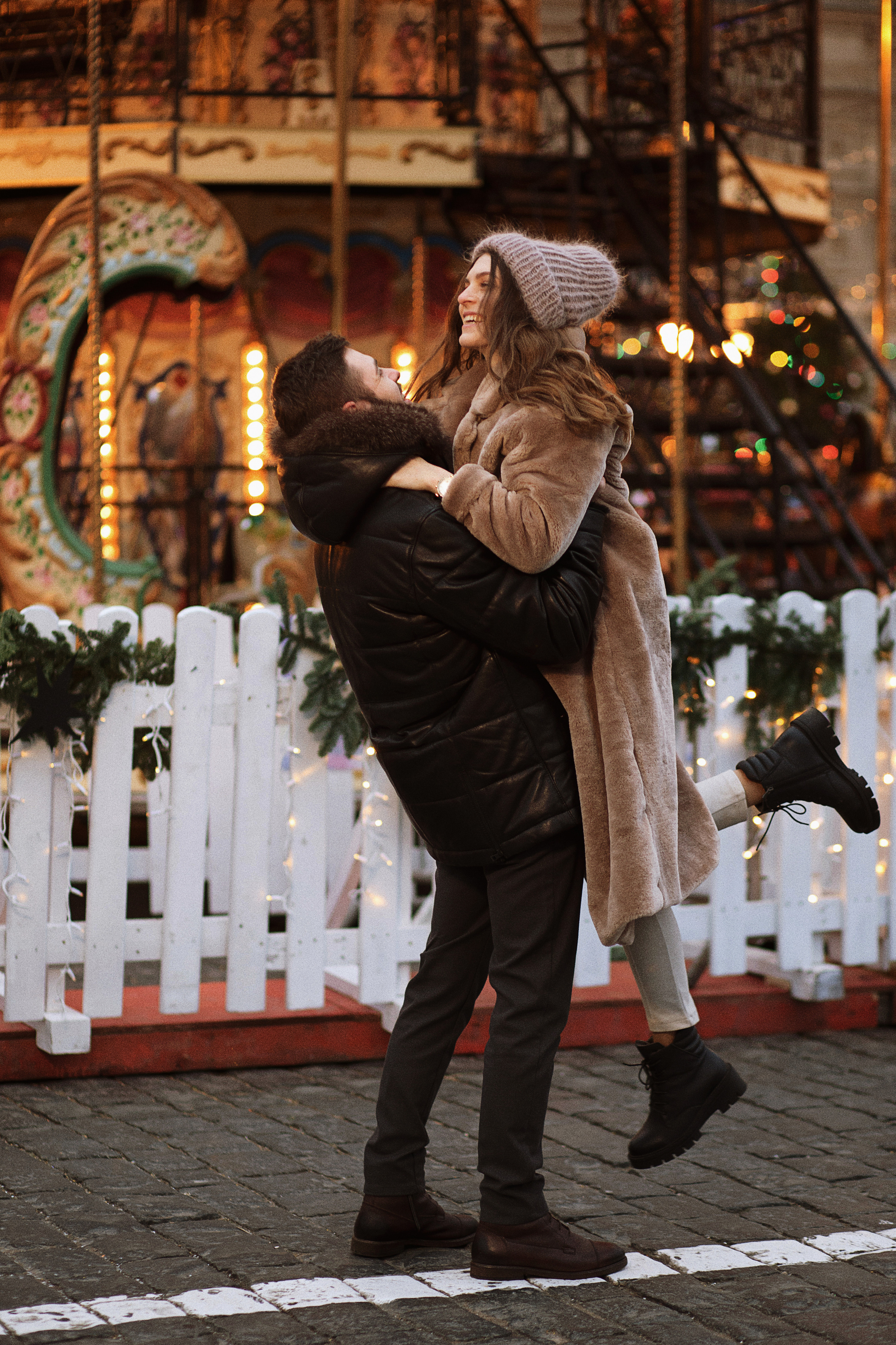 Love story в новогодней Москве. Свадебный, семейный фотограф в Раменском, Москве и Подмосковье