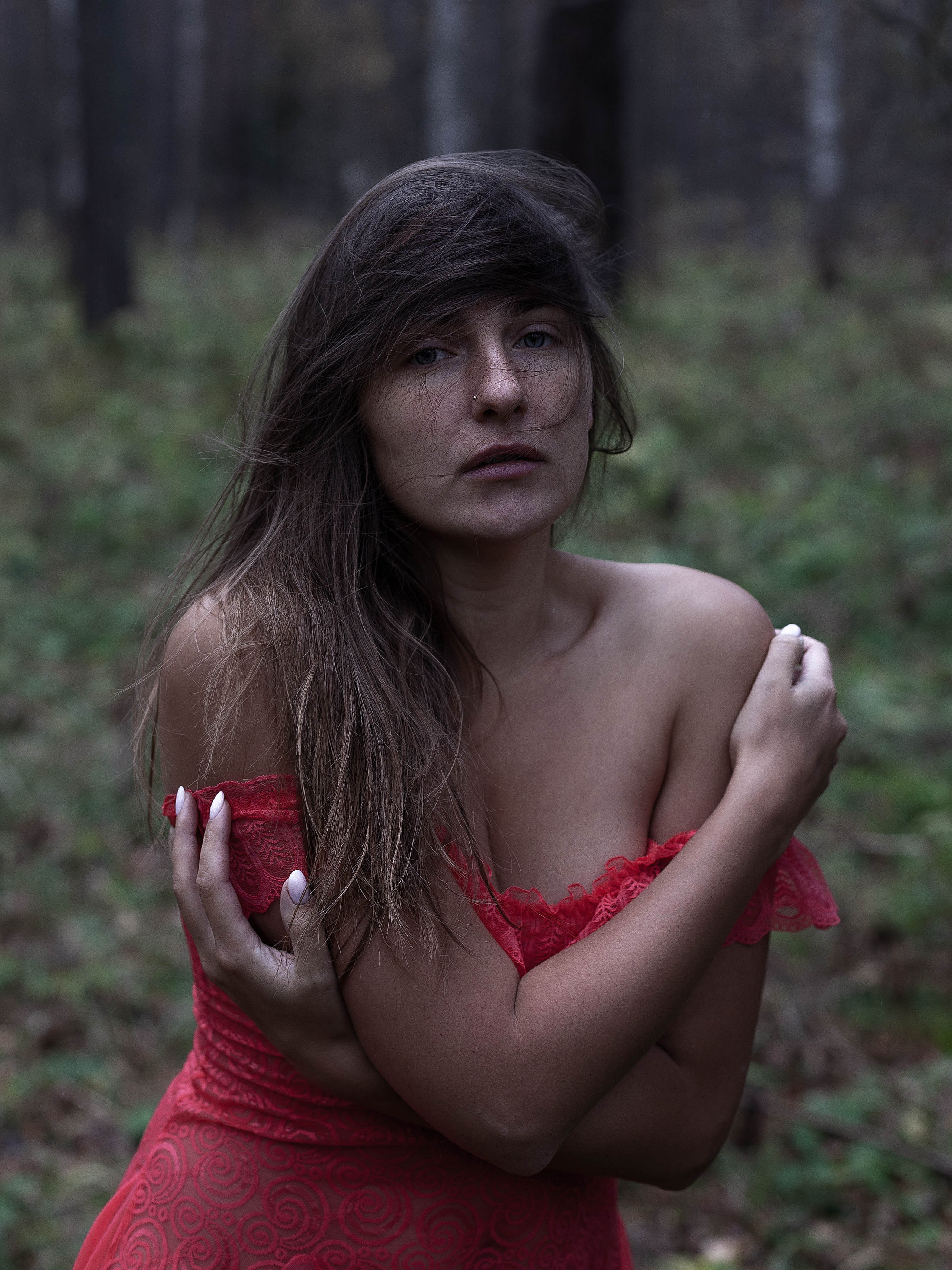 Лес Холод Октябрь. Ню Фотограф Александр Касымов Москва, фотосессии, Химки фотограф