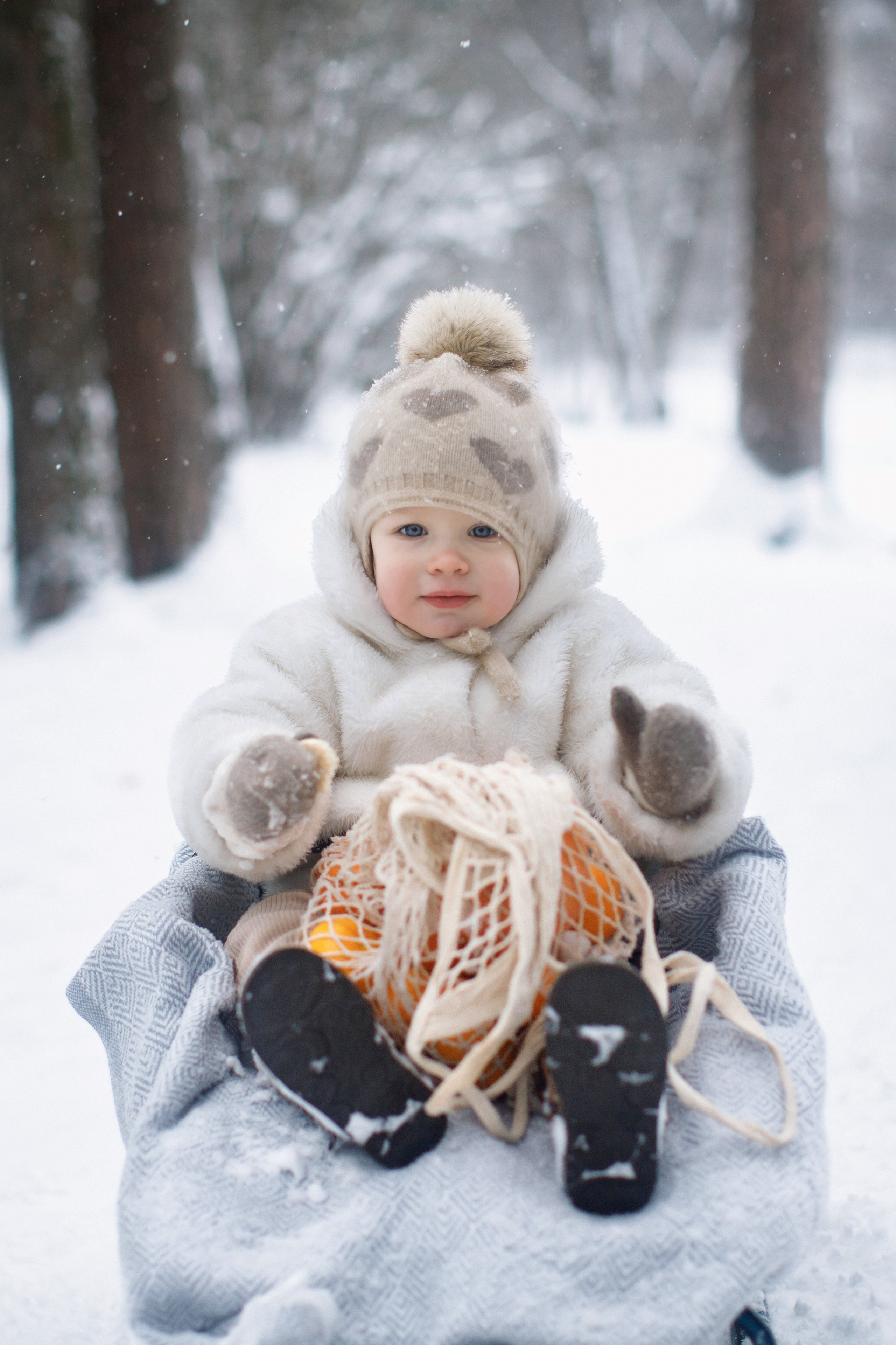 Зимние объятия. Детский и семейный фотограф Мария Киселёва. Москва