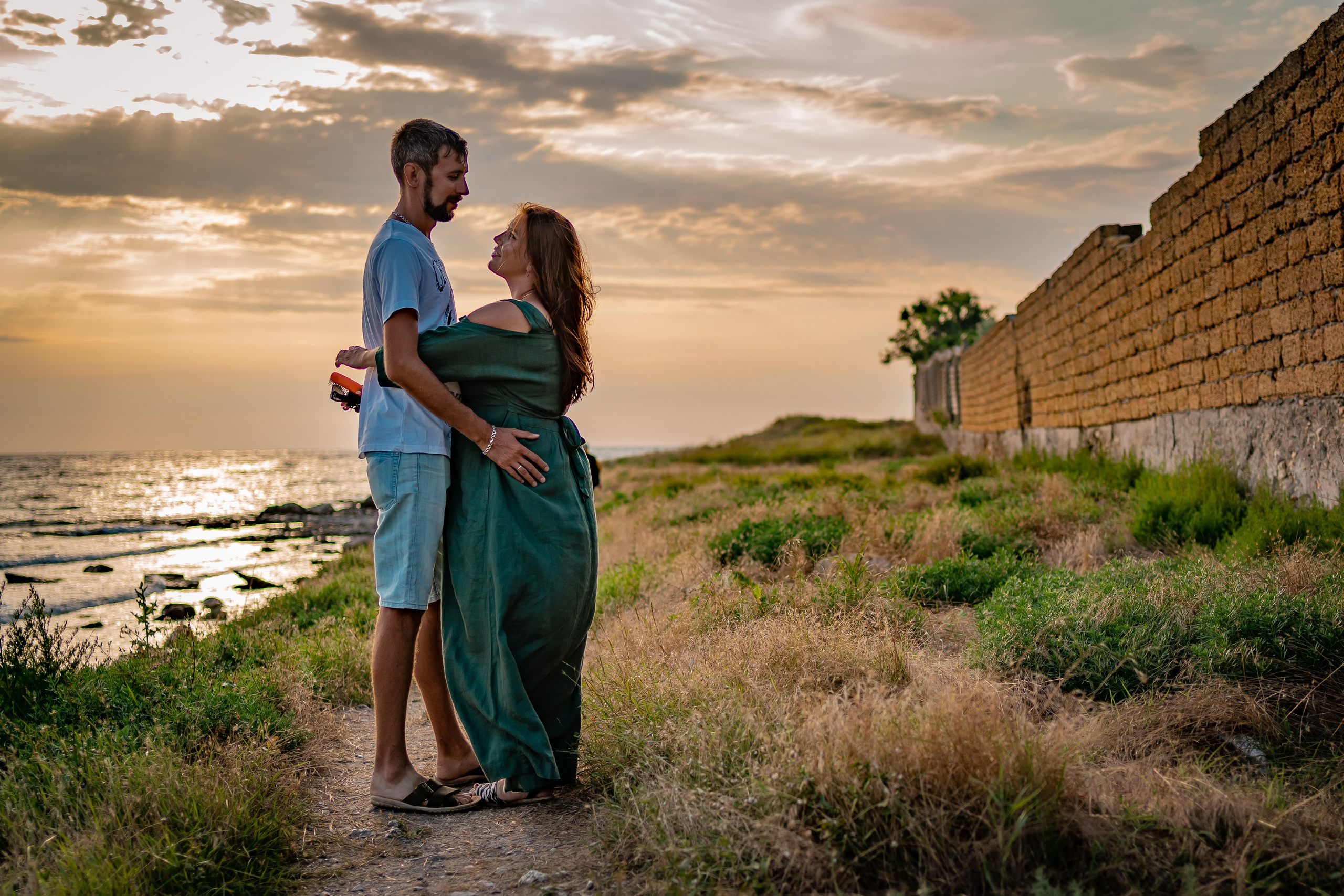 Вероника с мужем в Крыму. Семейный фотограф Варвара Сорока в городе Москве