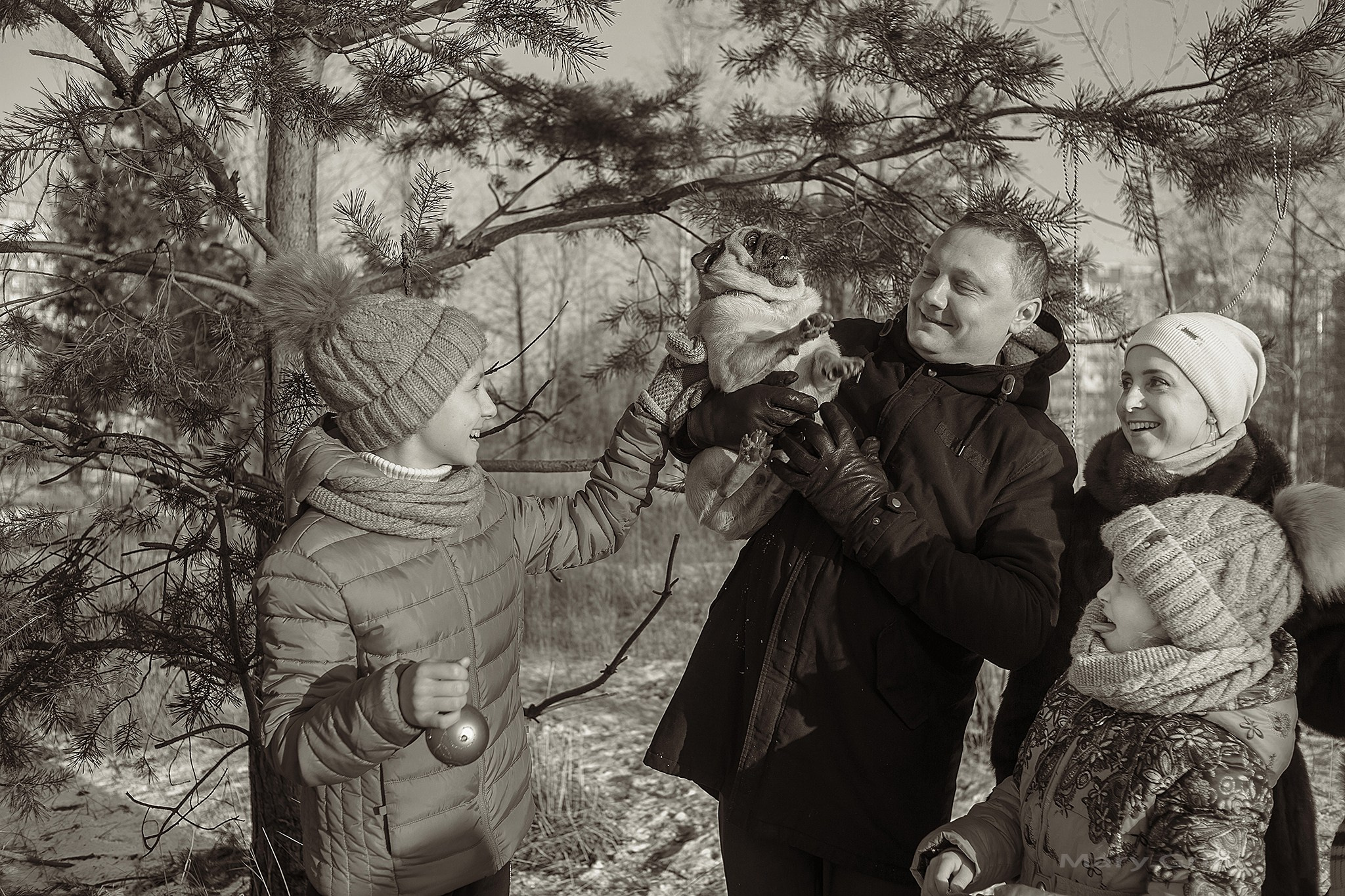 Зимняя фотопрогулка с мандаринами. Детский и семейный фотограф, фотограф мероприятий Нижний Новгород