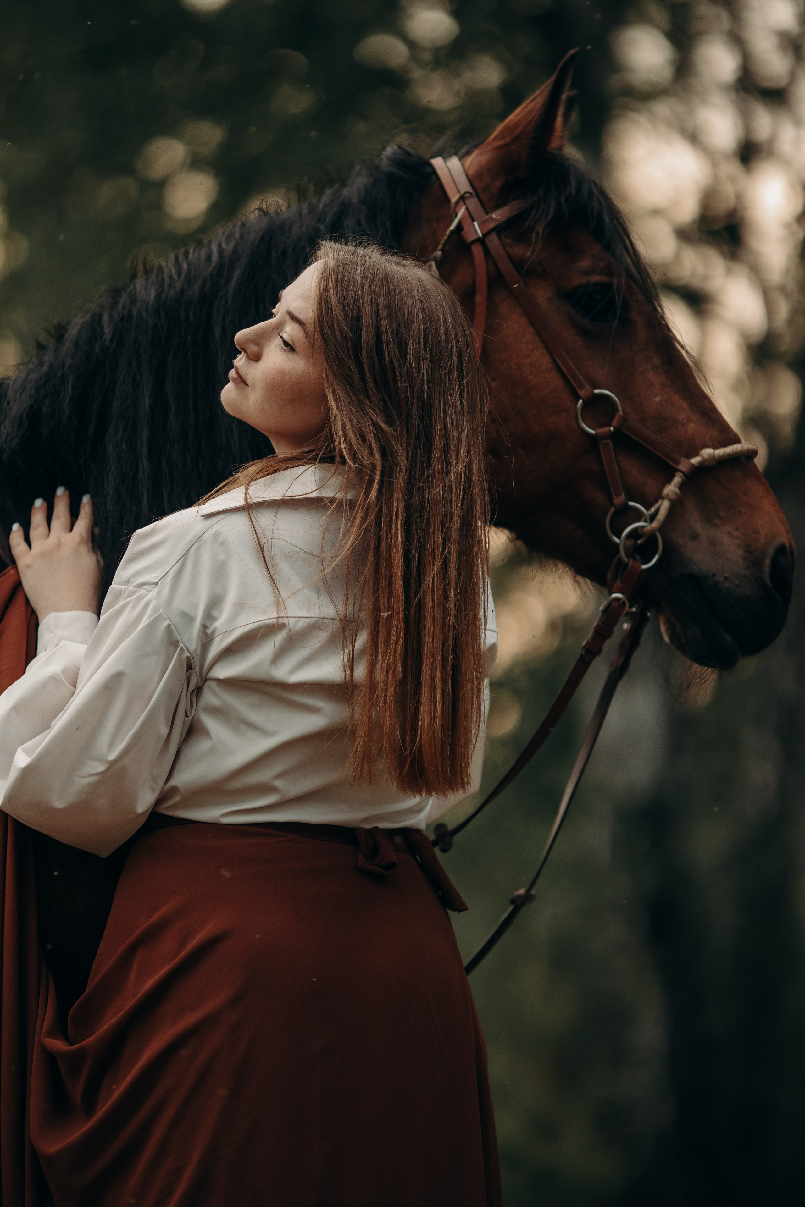 Ксения и Талисман. Анна Молчанова конный фотограф в Тюмени | фотосессии с лошадьми Тюмень