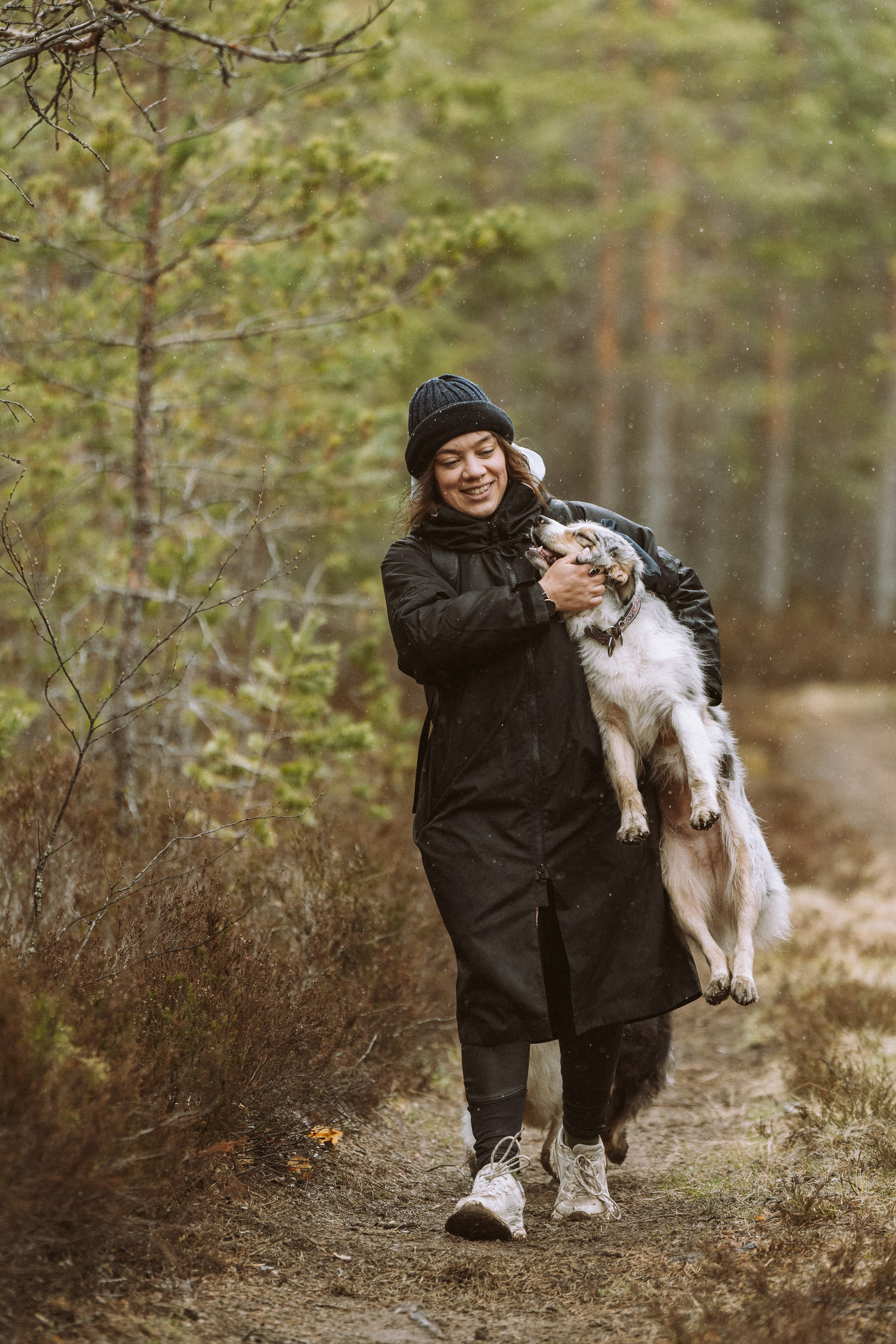 Дог трекинг к финскому хутору. Фотограф анималист в Спб недорого Олеся Майорова