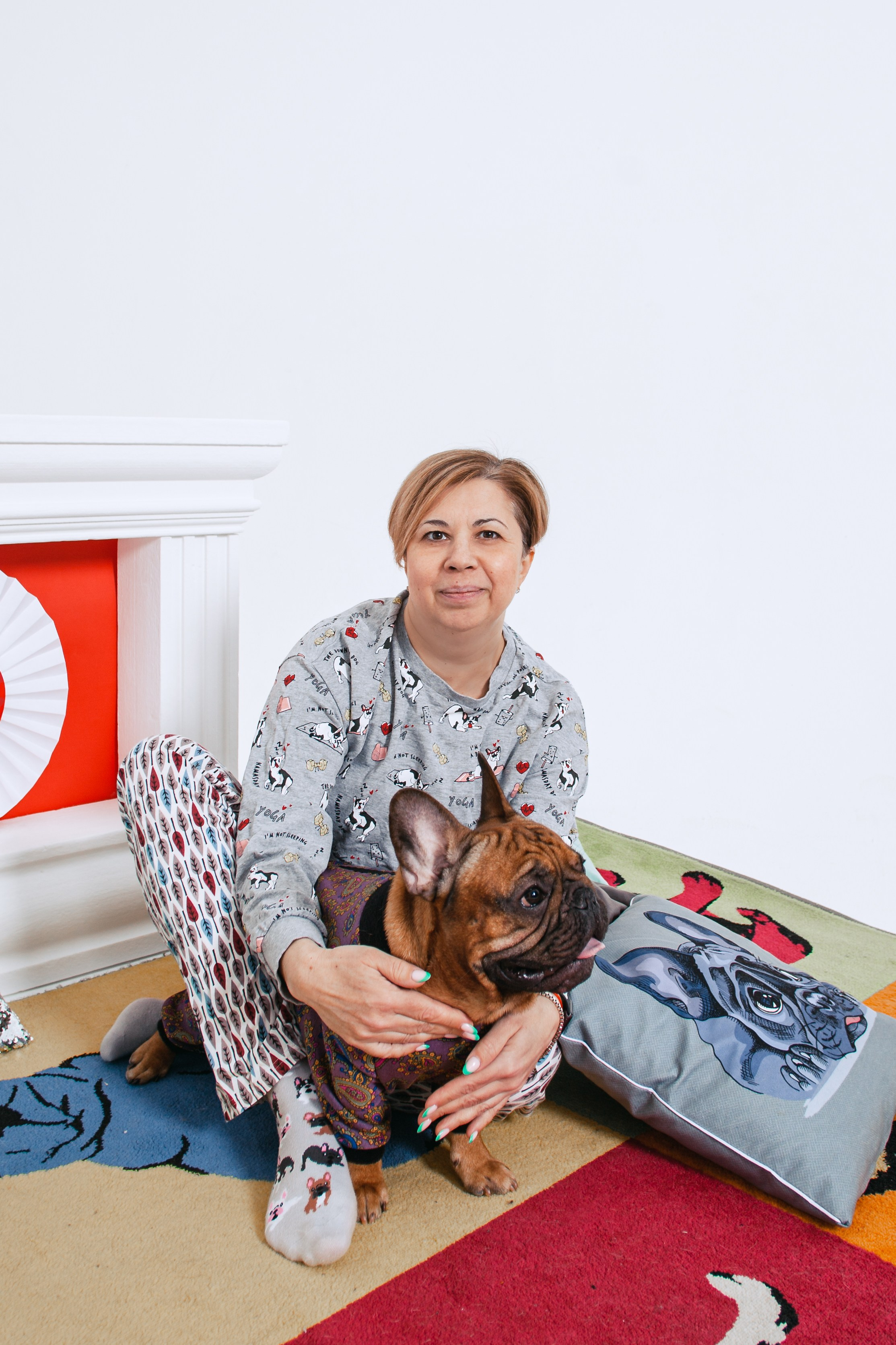 Пижамная вечеринка французских бульдогов и их хозяев. Фотограф-анималист Татьяна Степанова